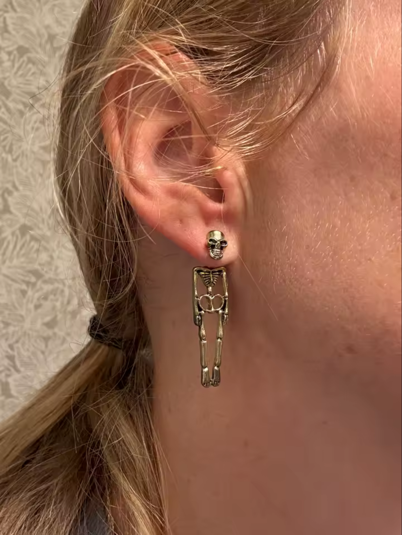 Gothic Skeleton Earrings