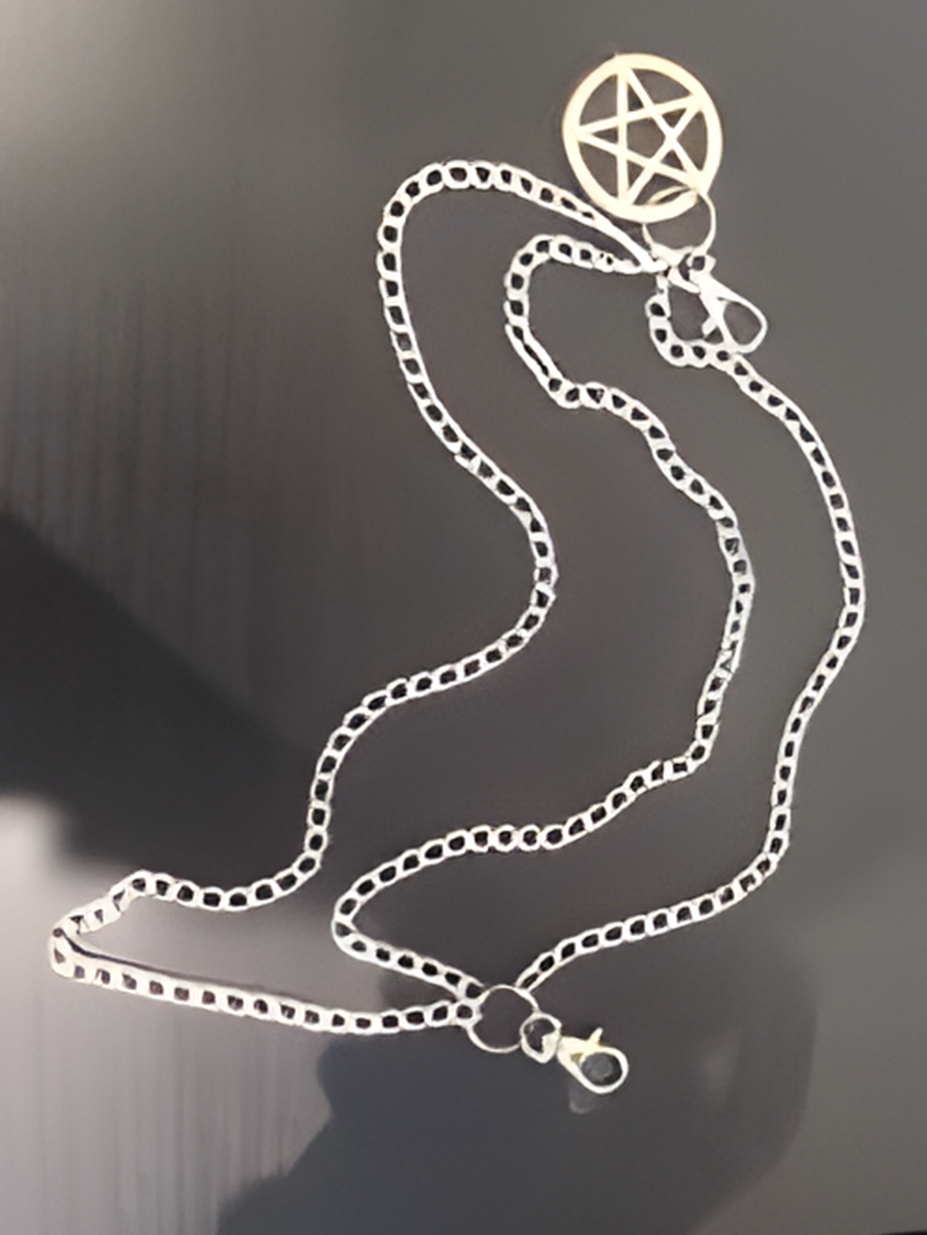 Pentagon Star Astrology KeyChain