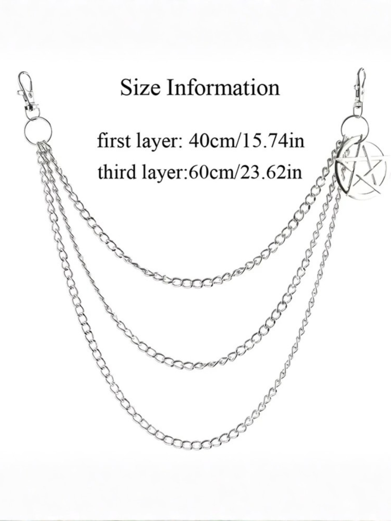 Pentagon Star Astrology KeyChain