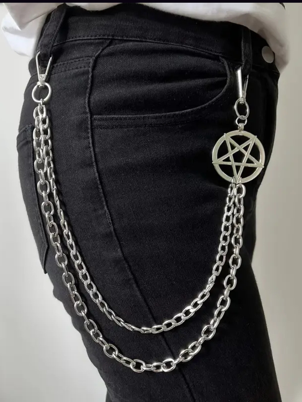 Pentagon Star Astrology KeyChain