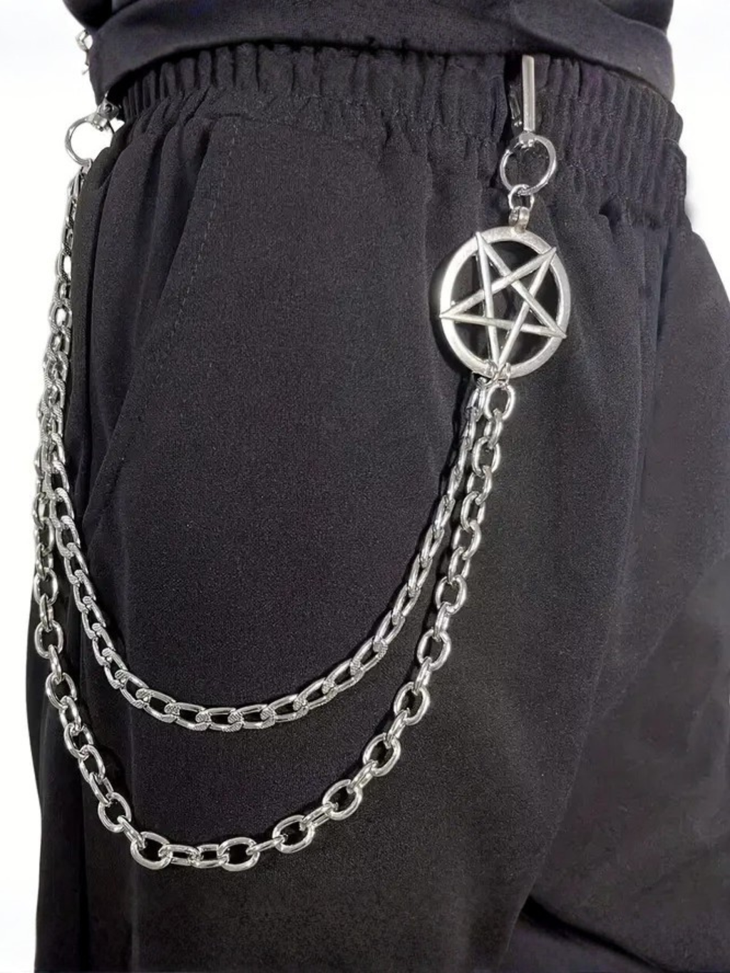 Pentagon Star Astrology KeyChain