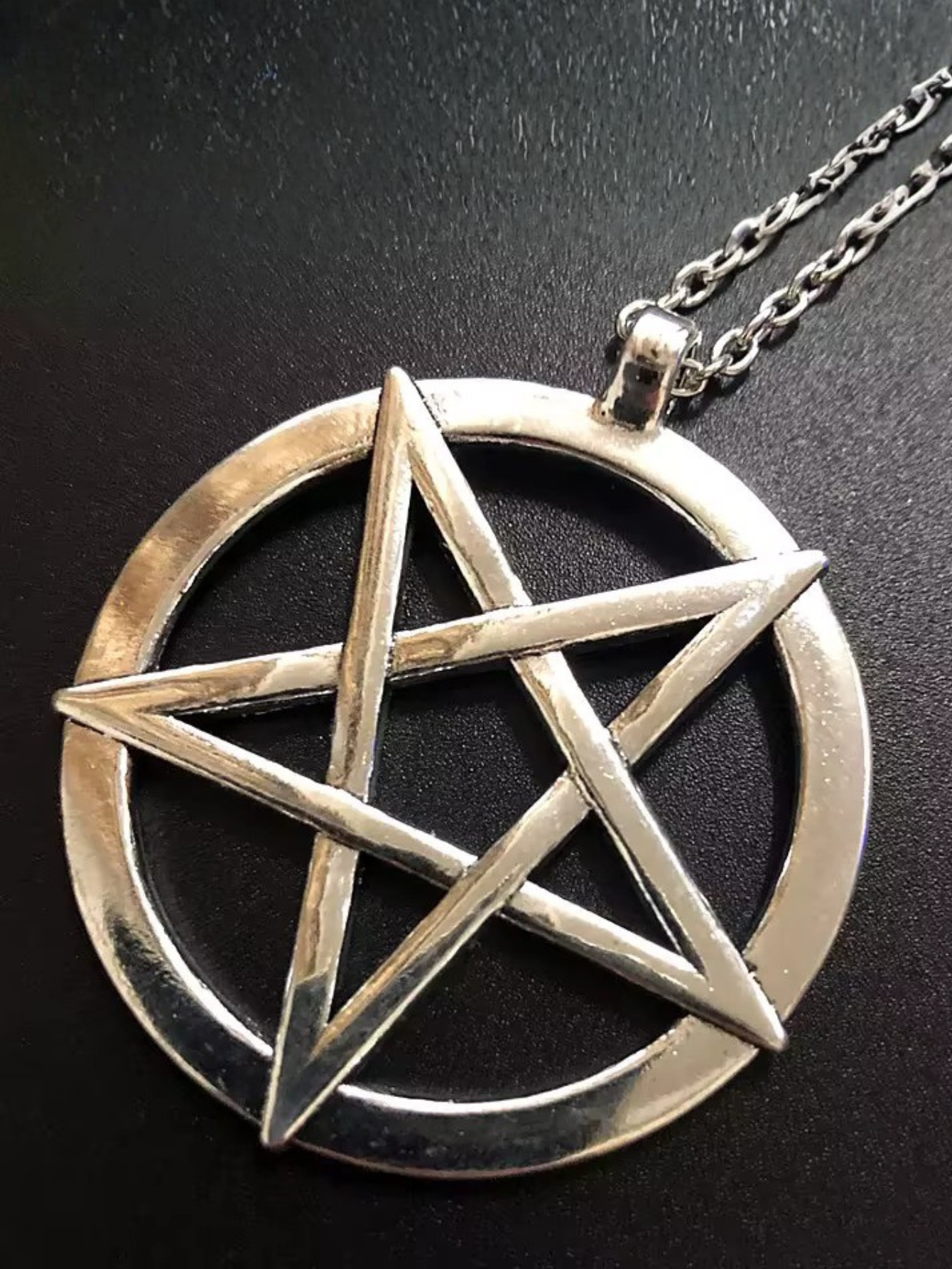 Pentagon Star Astrology KeyChain
