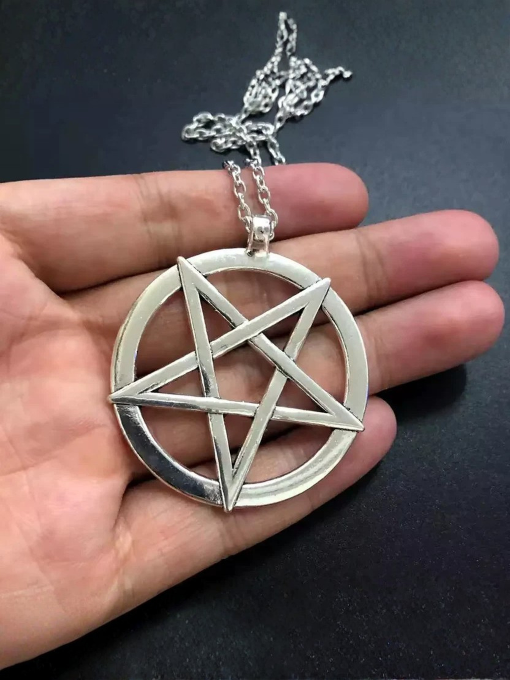 Pentagon Star Astrology KeyChain
