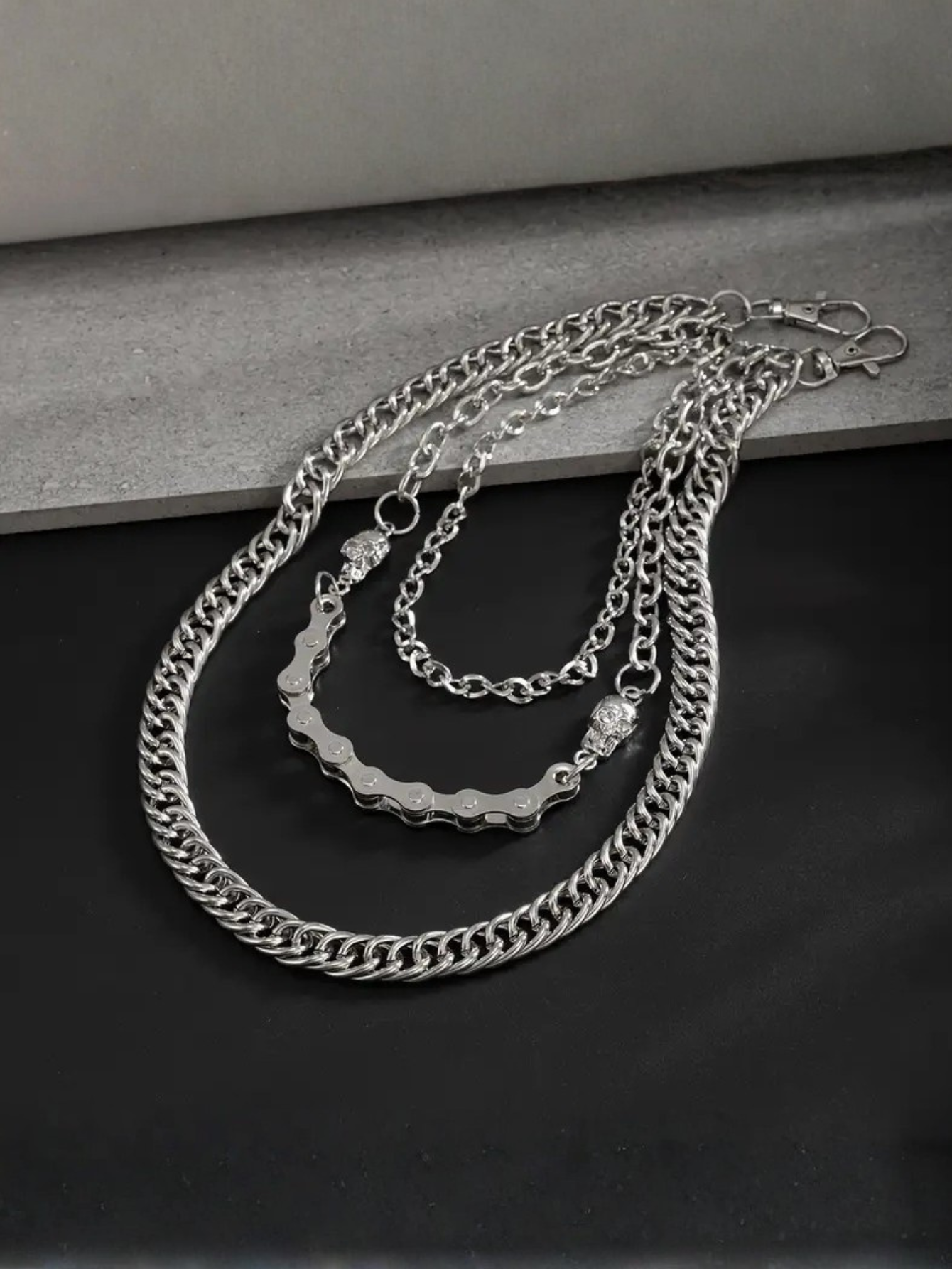 Bike Skull Wallet Chain