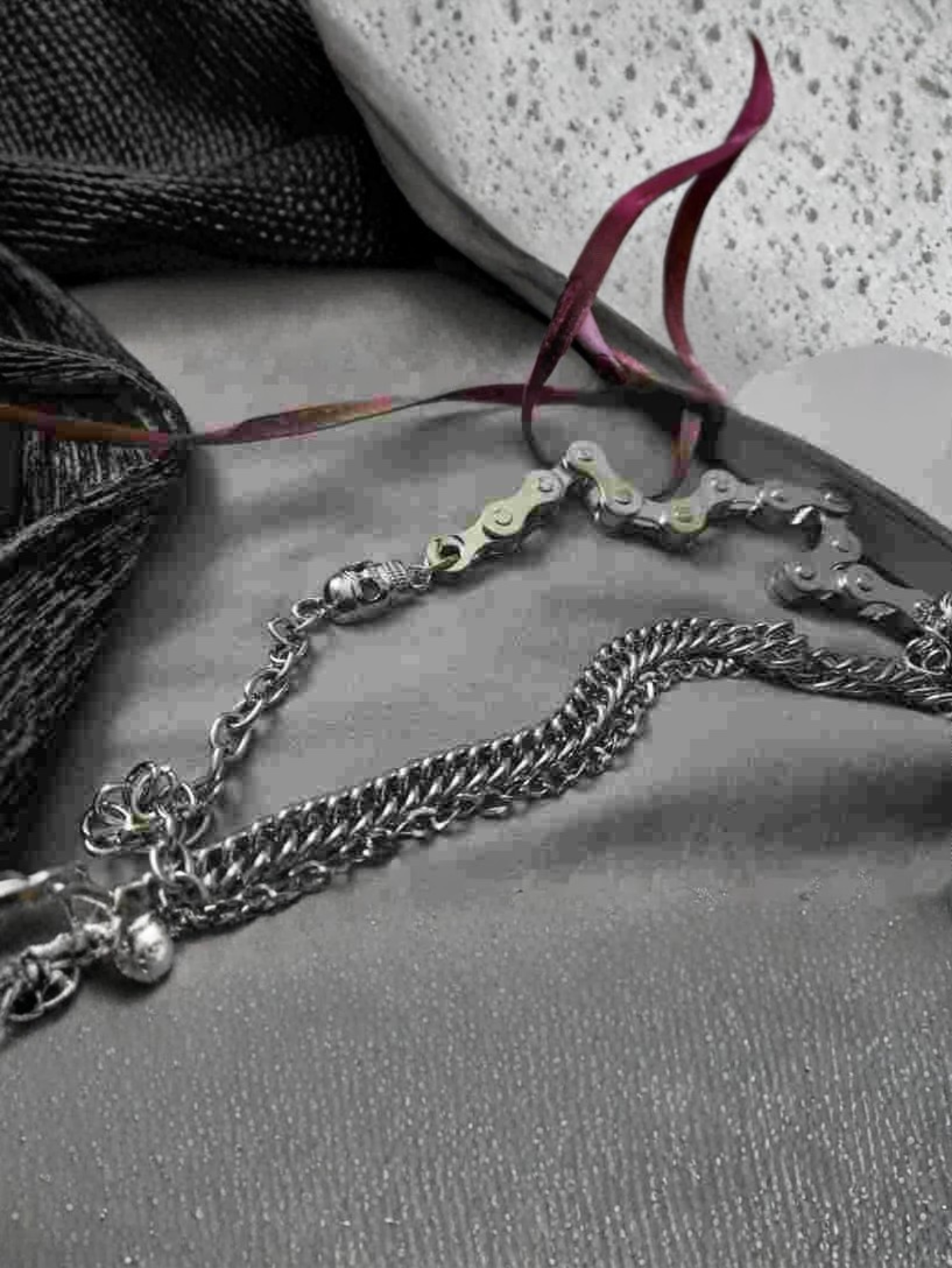 Bike Skull Wallet Chain