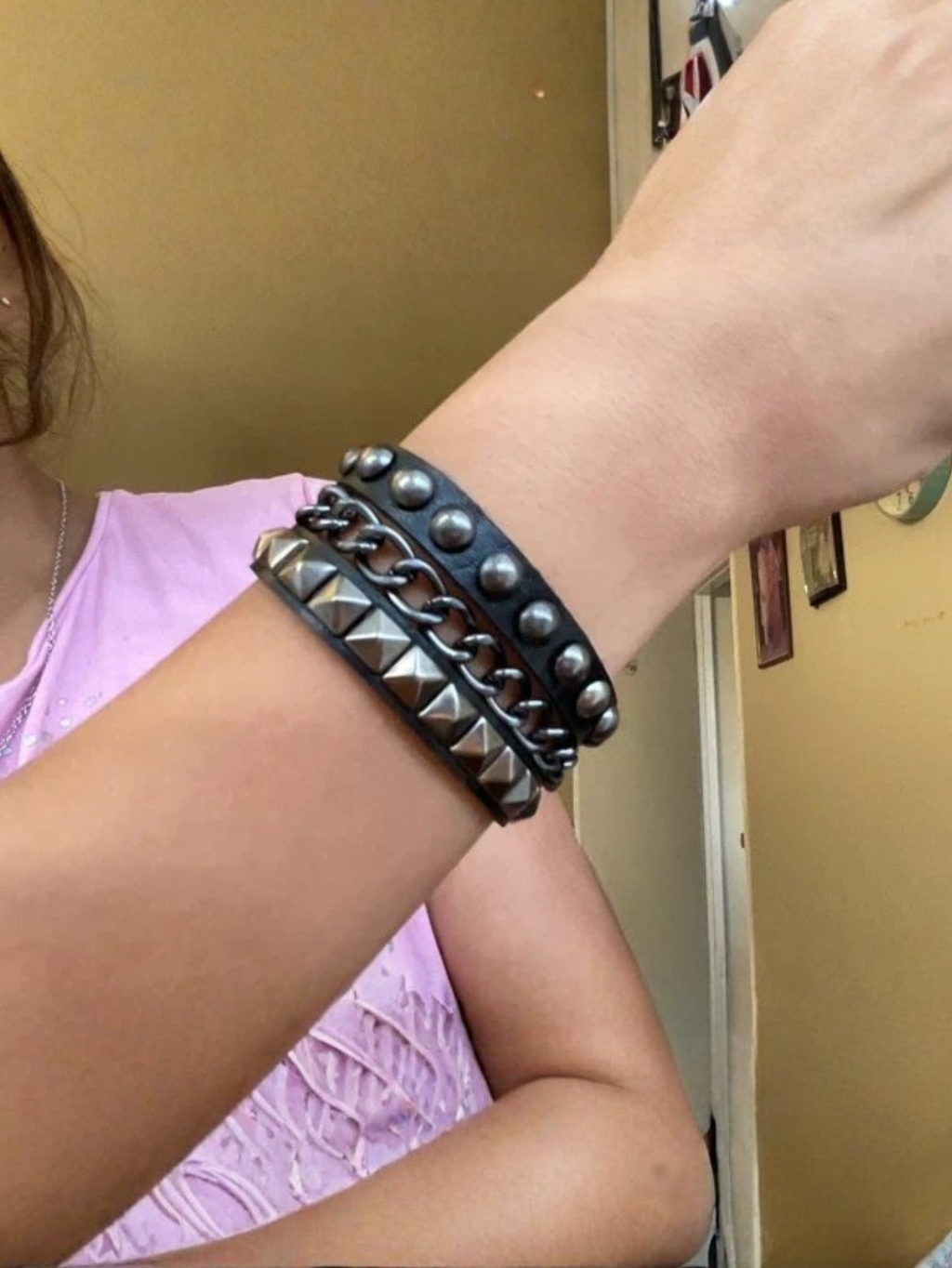 Punk Cuff Bracelet Retro Rock Wristband