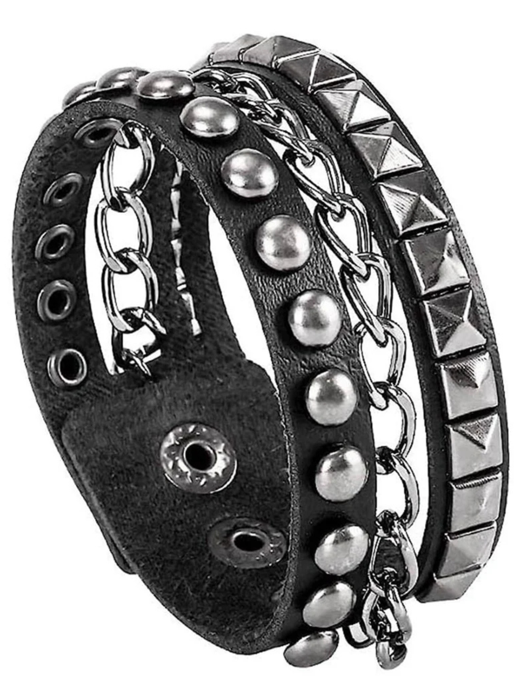 Punk Cuff Bracelet Retro Rock Wristband