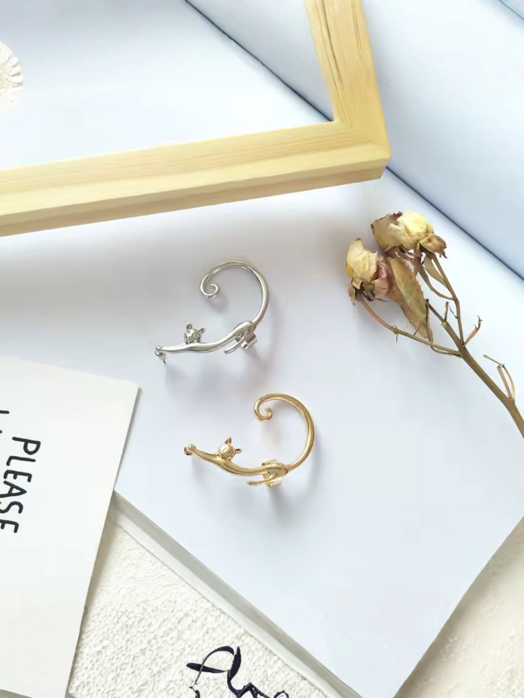 Black Cat Earrings
