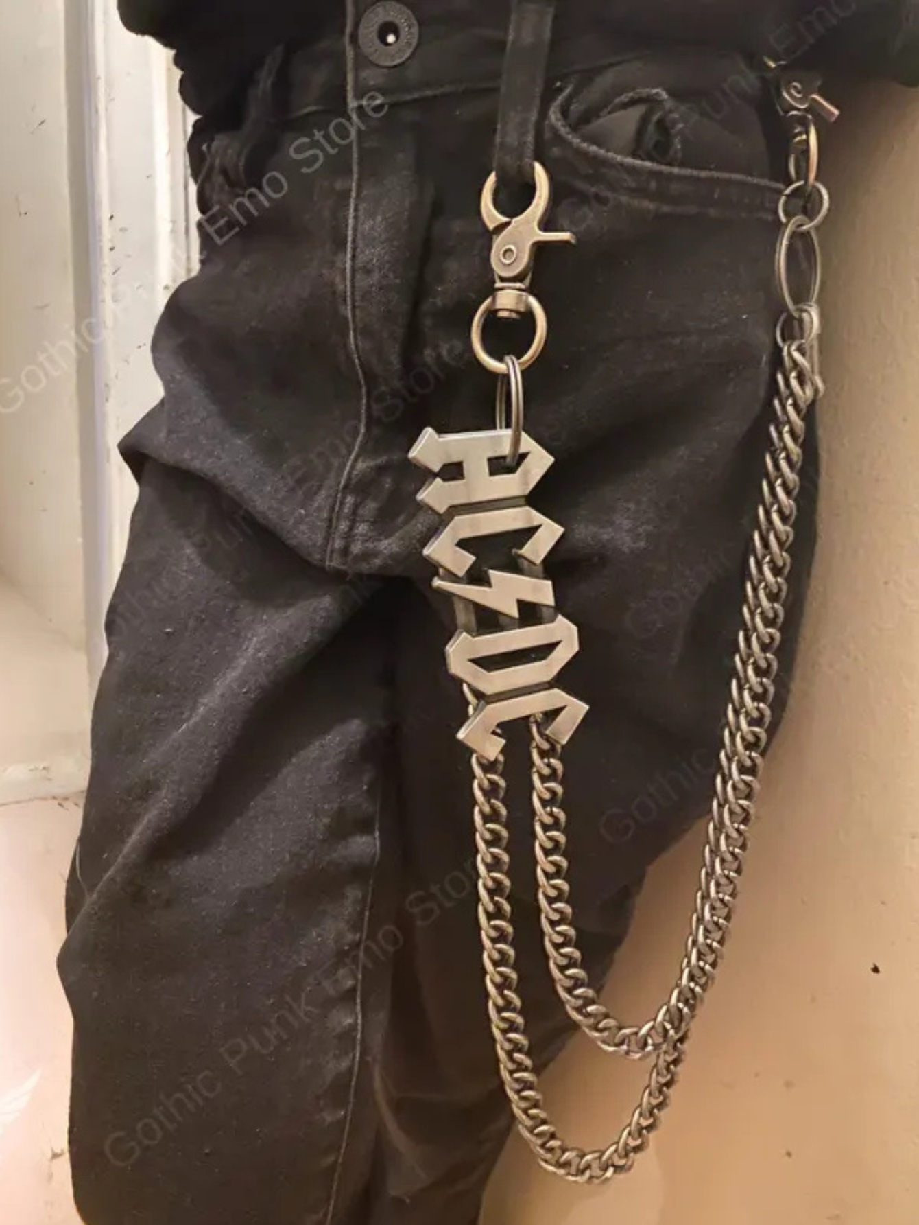 ACDC AC DC Rock n Roll Pants Chain
