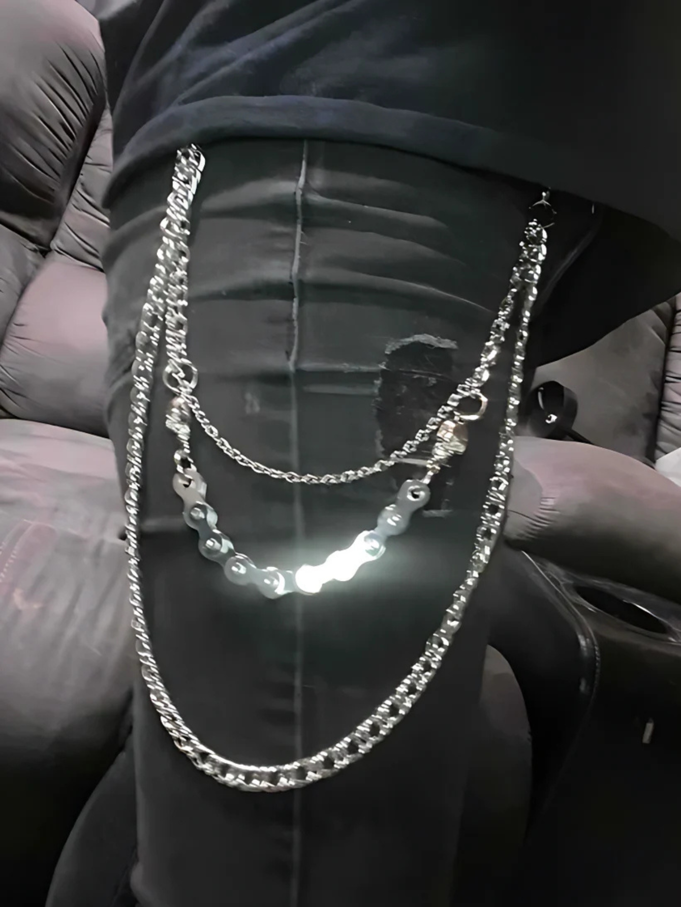 Bike Skull Wallet Chain