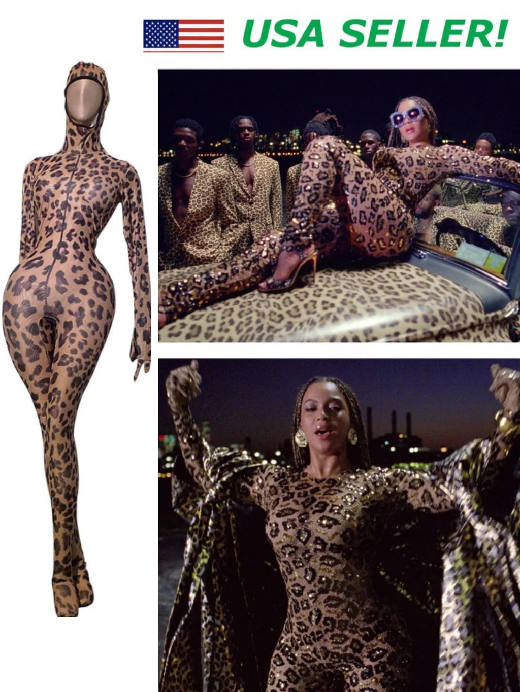 Beyonce Inspired Leopard Lyrical Jumpsuit
