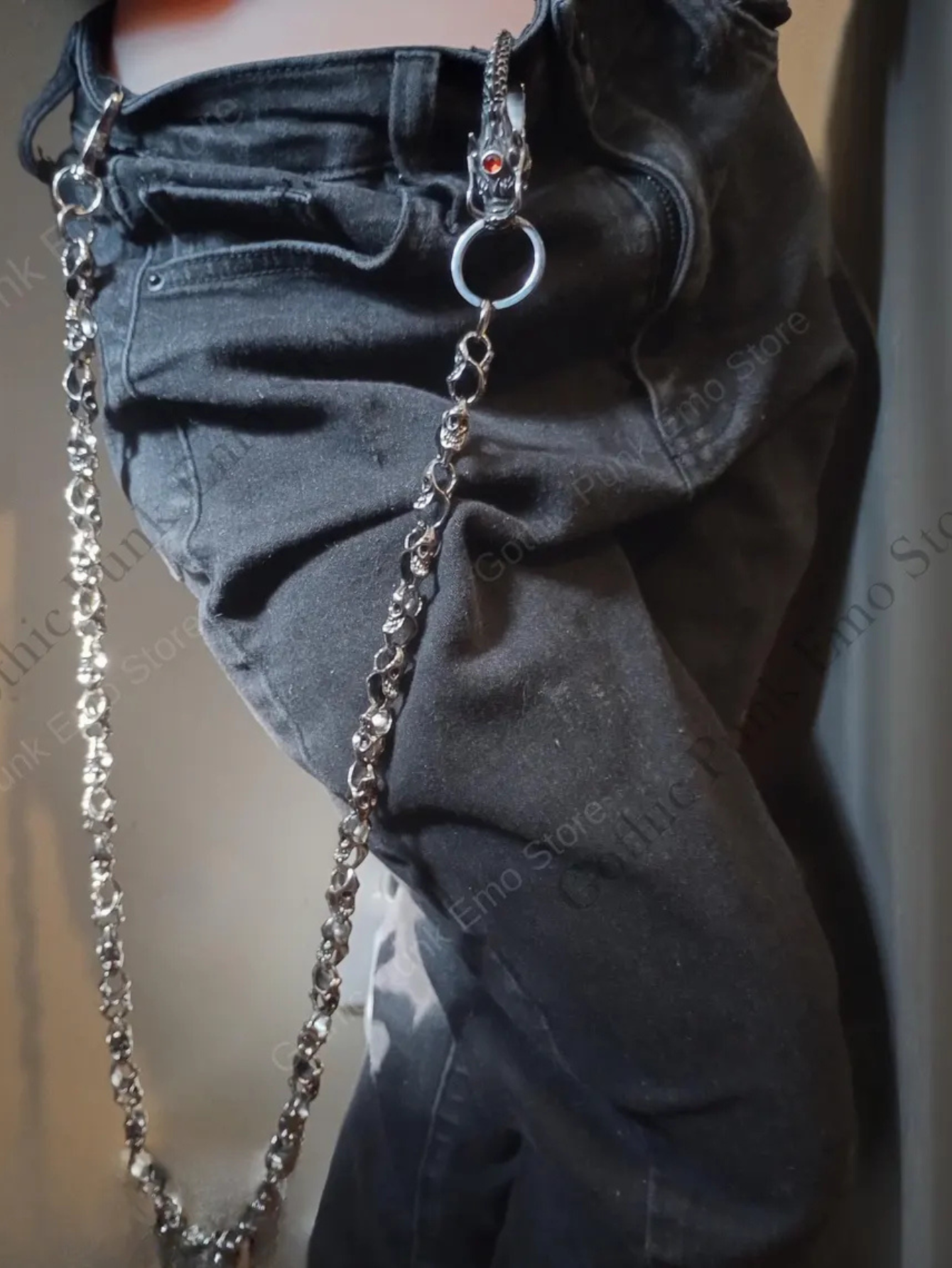 Gothic Dragon Heavy Duty Biker Jean Chain