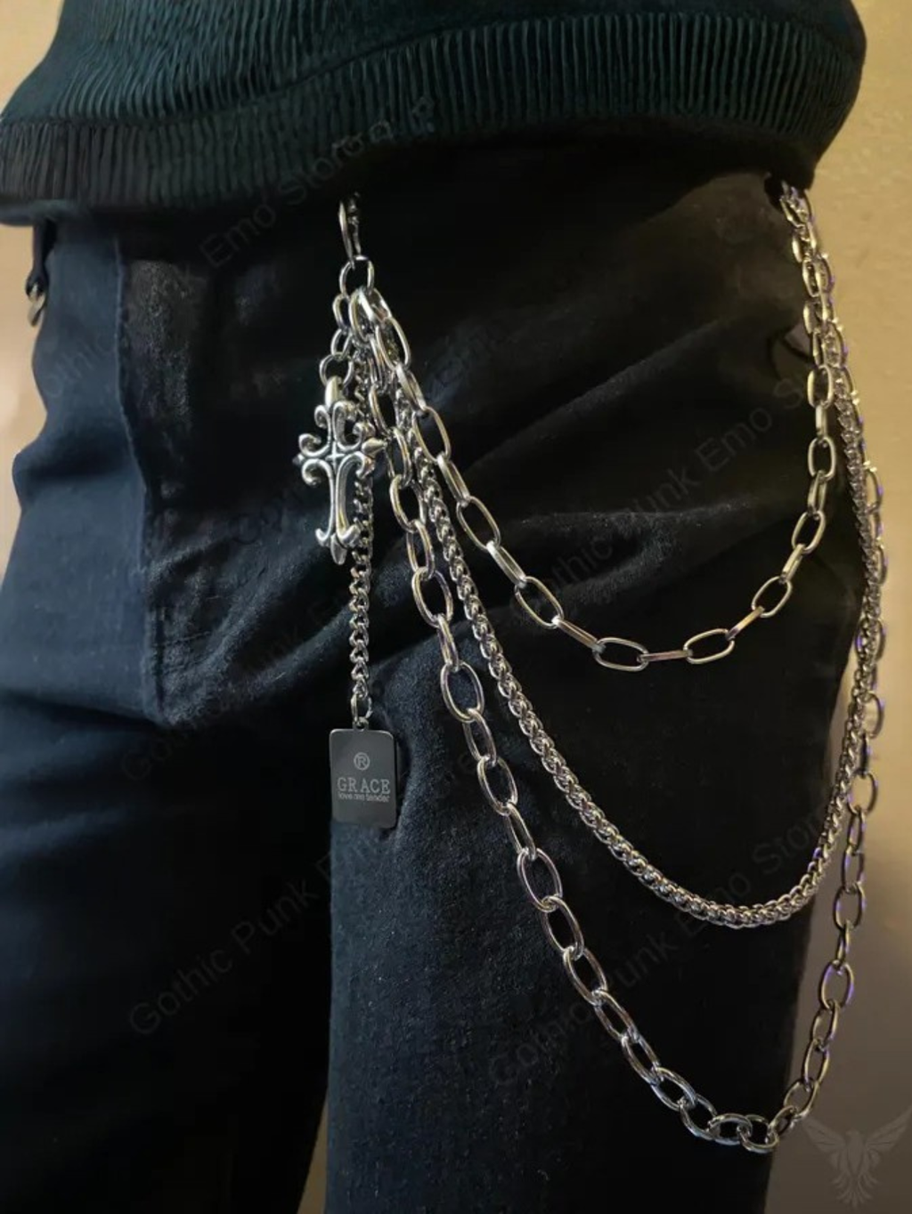 Cross Grace Charm Pants Chain