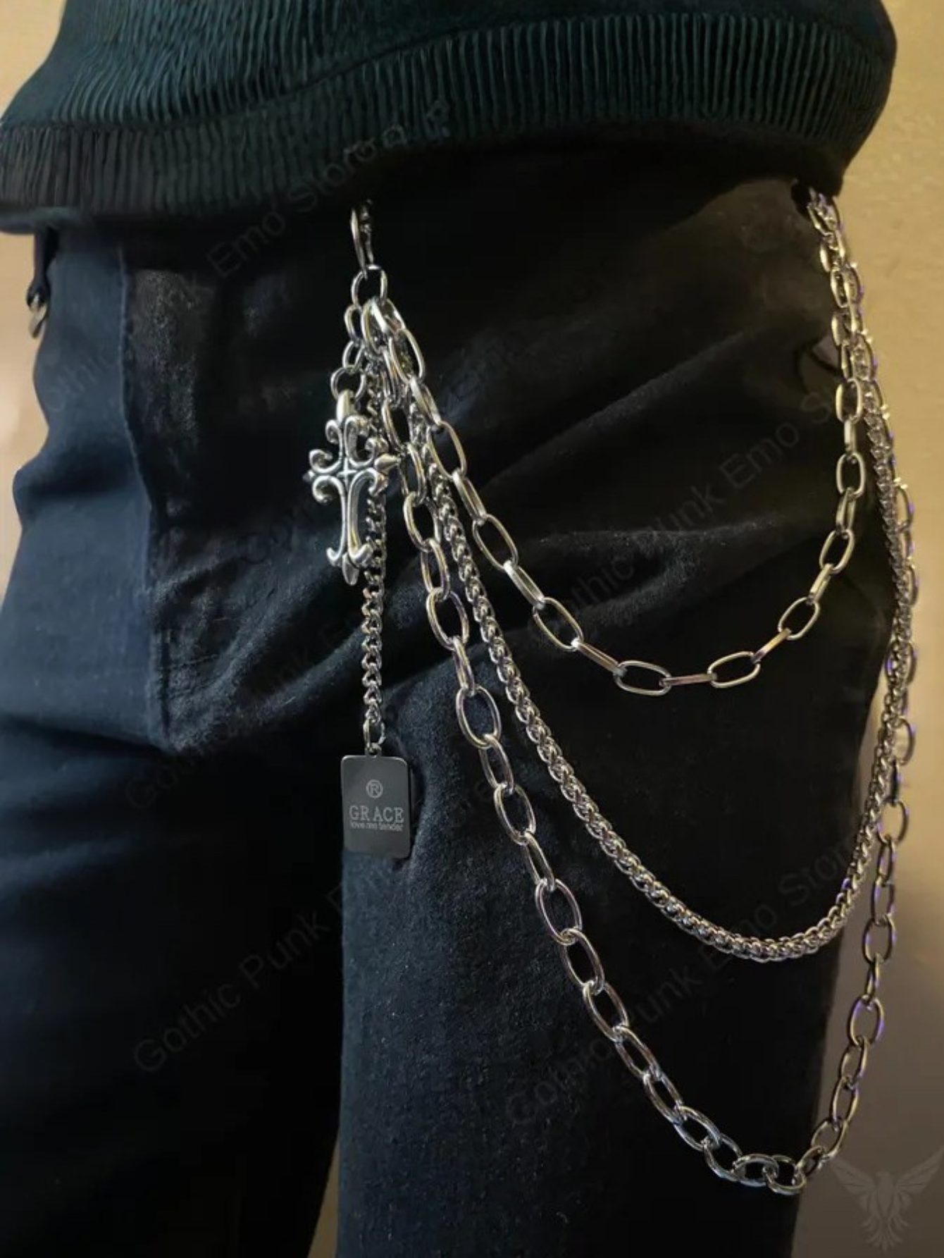Cross Grace Charm Pants Chain