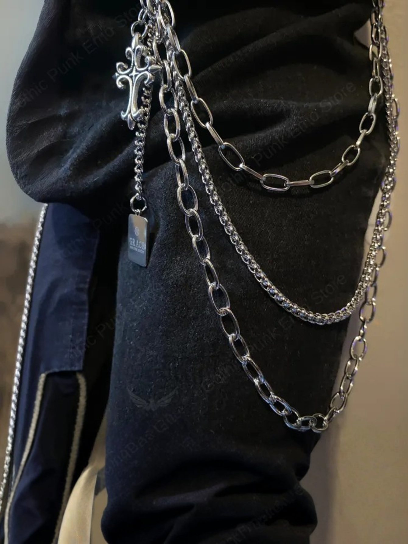 Cross Grace Charm Pants Chain