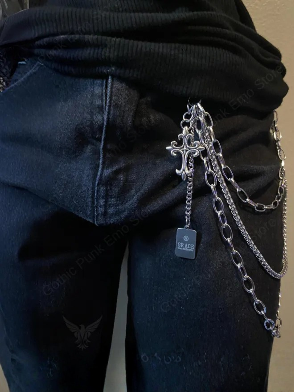 Cross Grace Charm Pants Chain