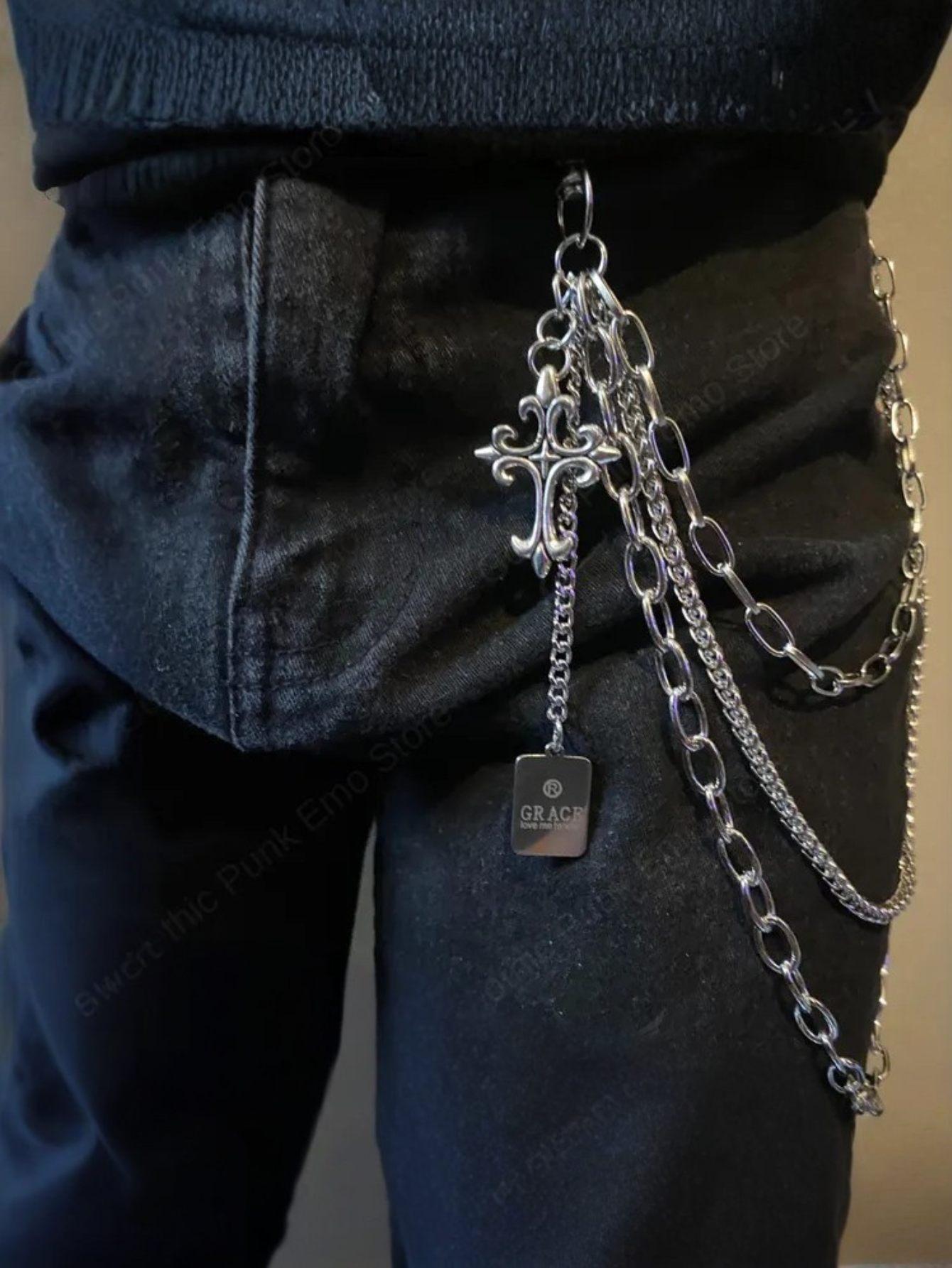 Cross Grace Charm Pants Chain