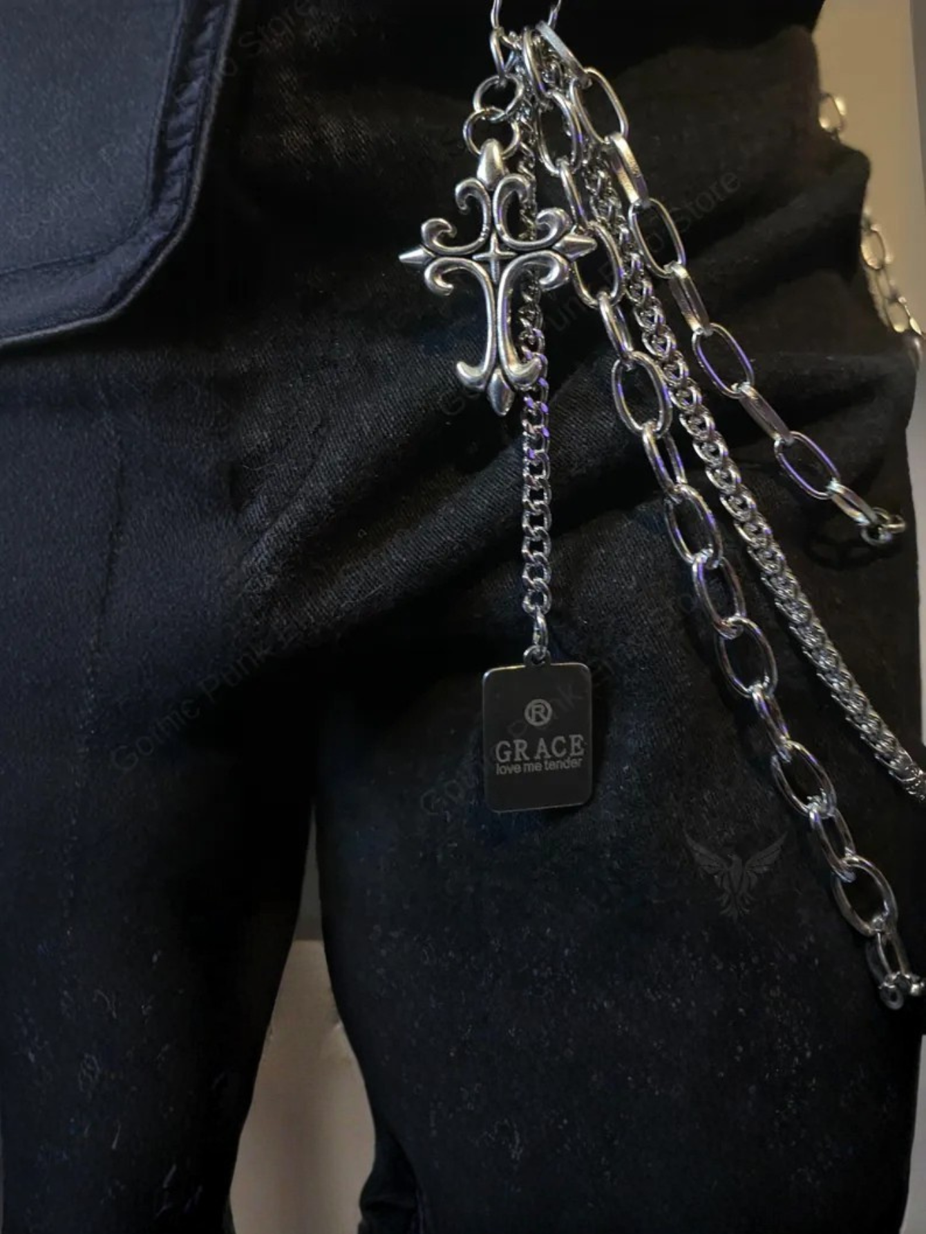 Cross Grace Charm Pants Chain