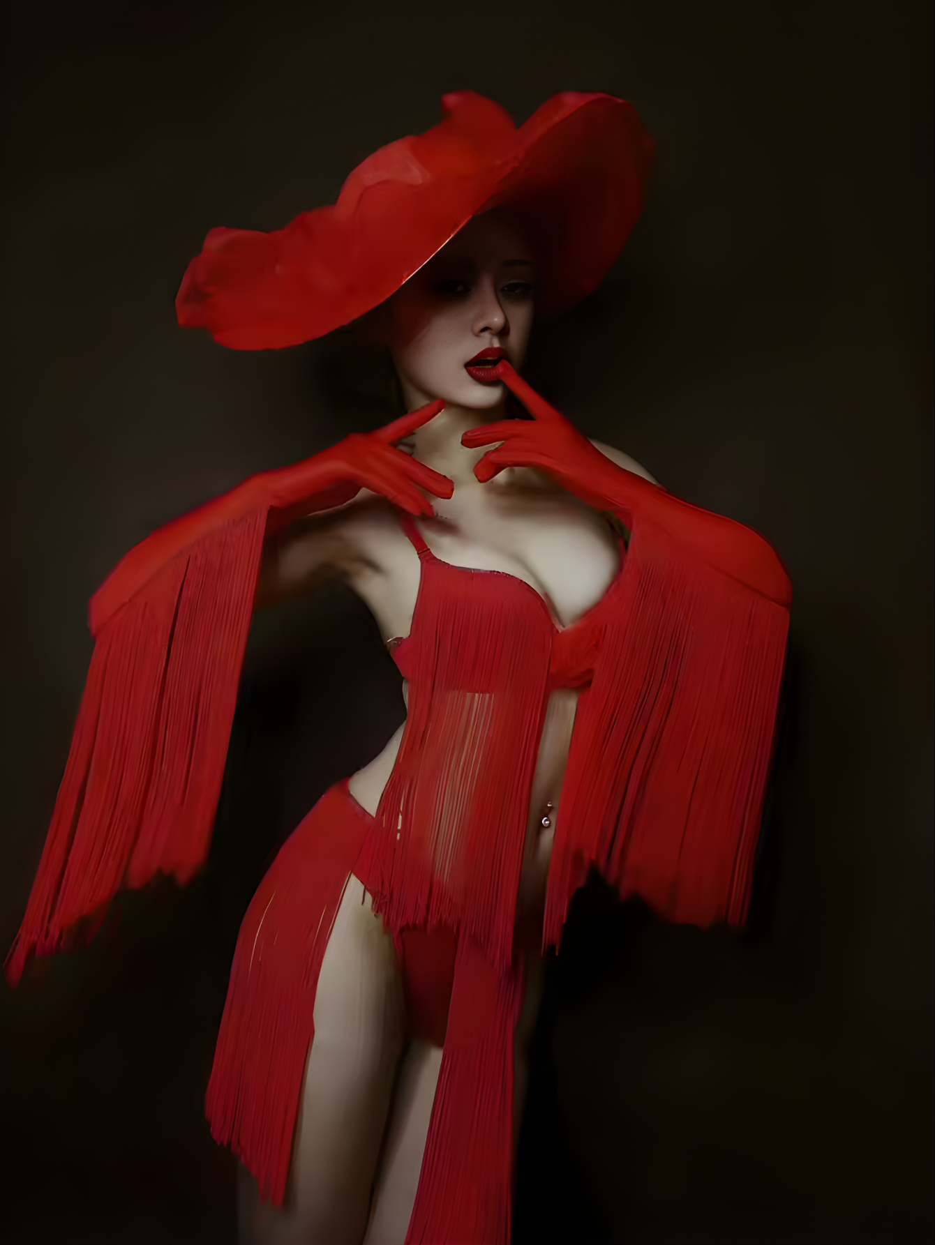Red Bikini Cowgirl Costume