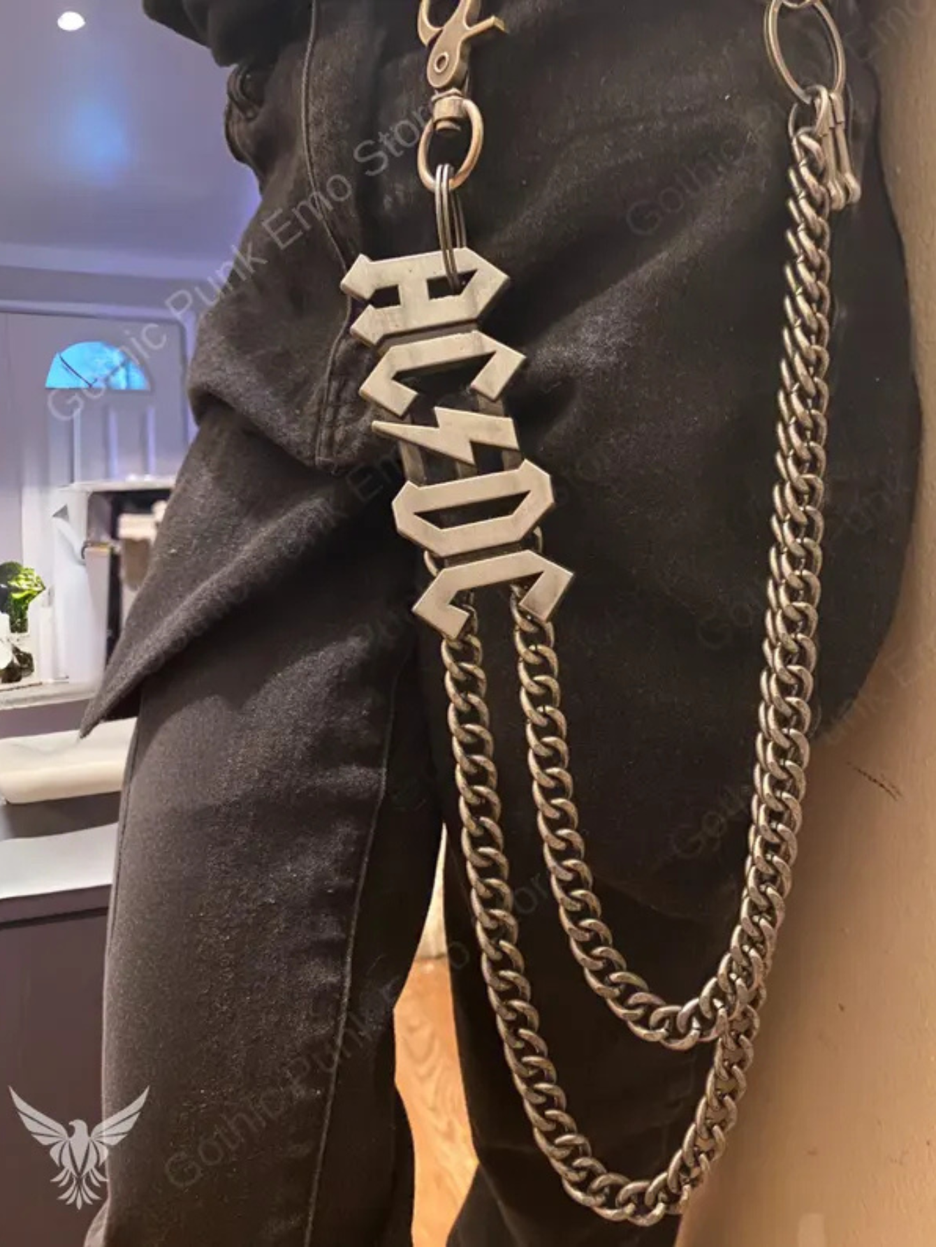 ACDC AC DC Rock n Roll Pants Chain