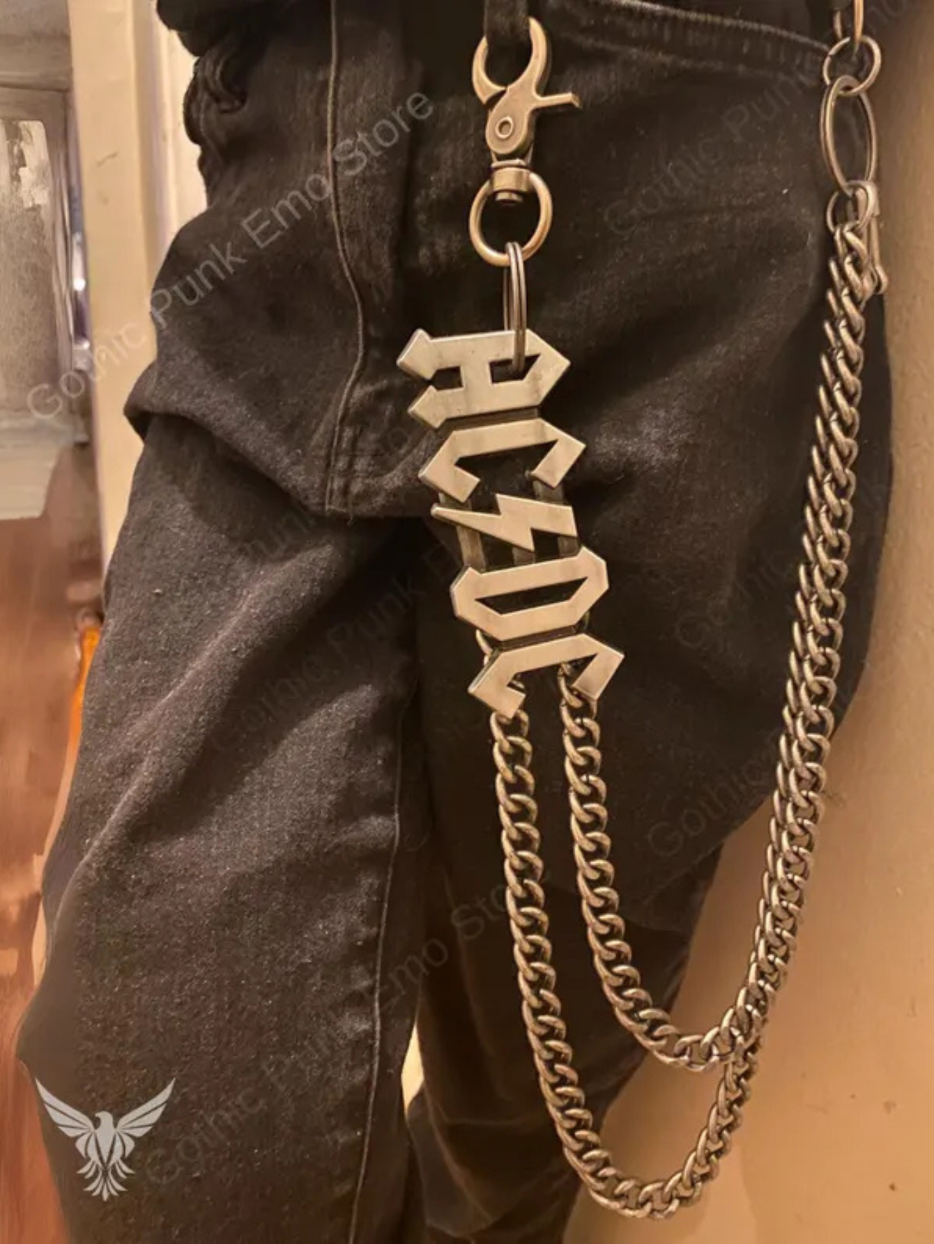 ACDC AC DC Rock n Roll Pants Chain