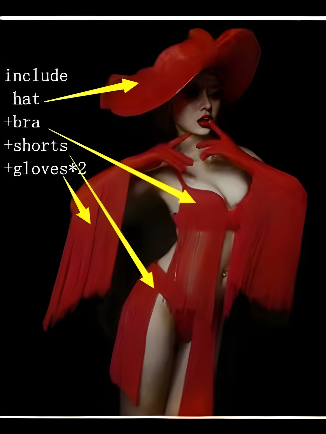 Red Bikini Cowgirl Costume