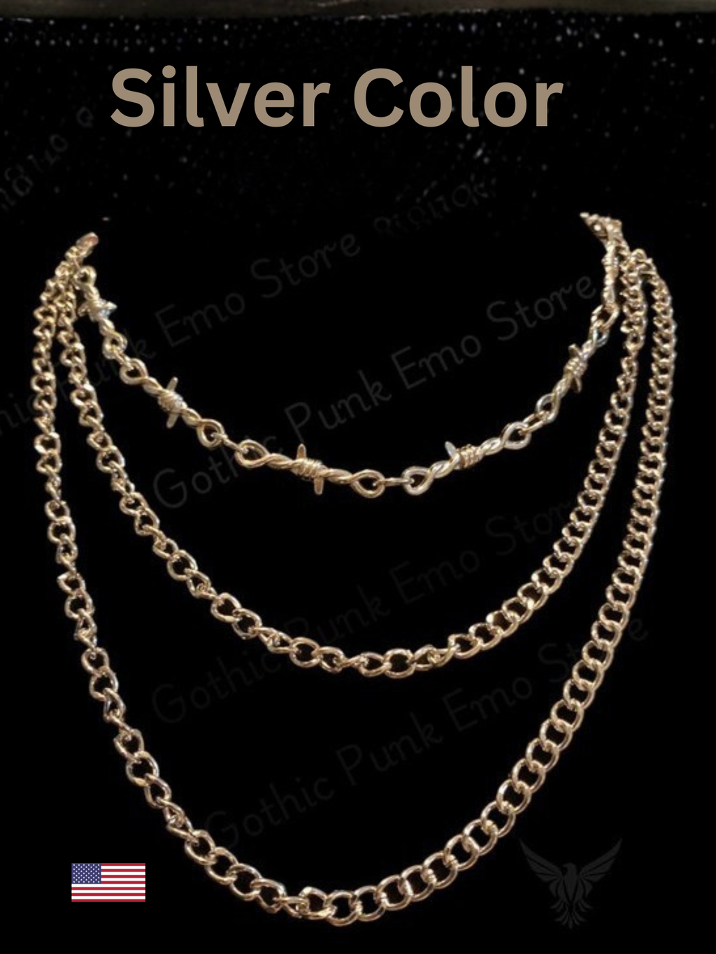 Barbed Wire Layered Necklace
