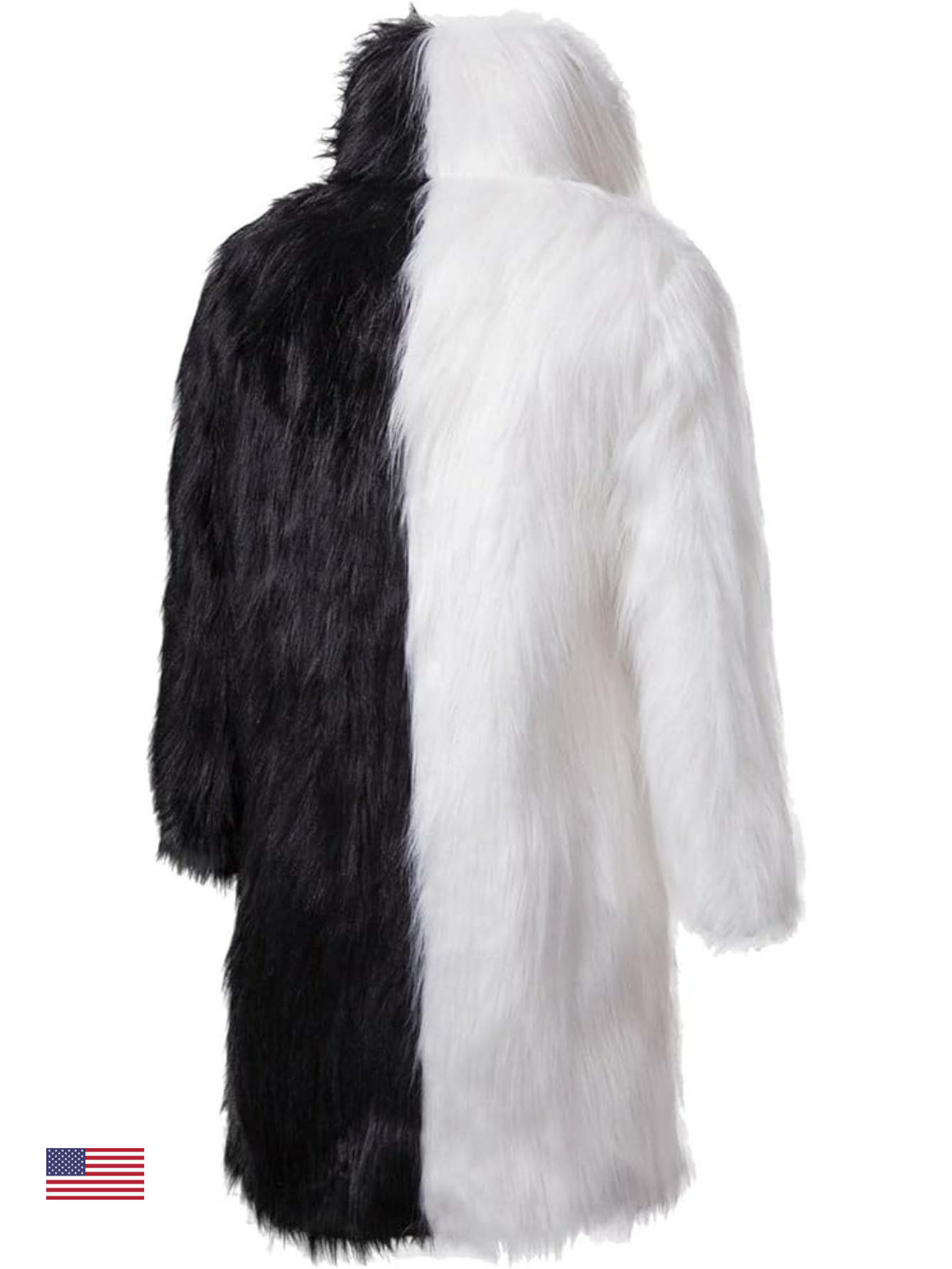 Black and White Fur Jacket