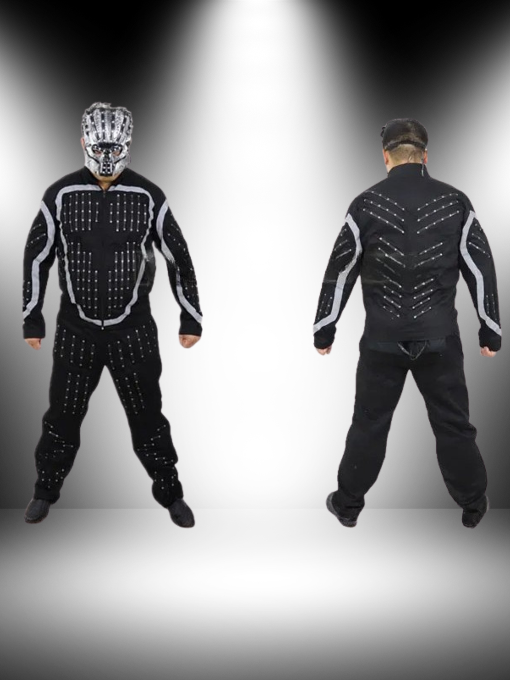 Men Led Light Motorcycle Costume