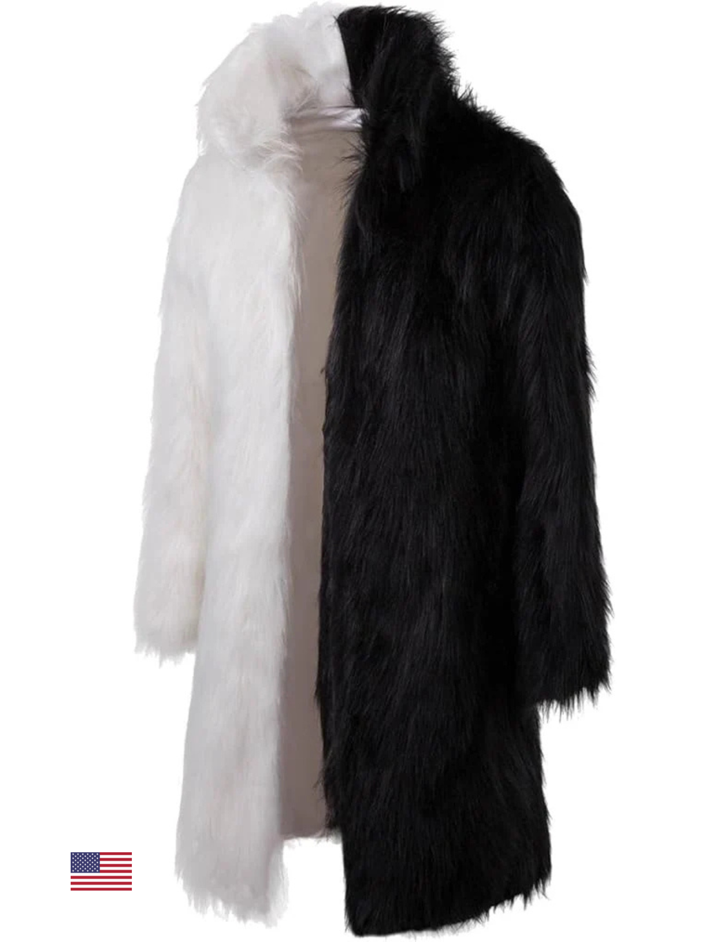 Black and White Fur Jacket