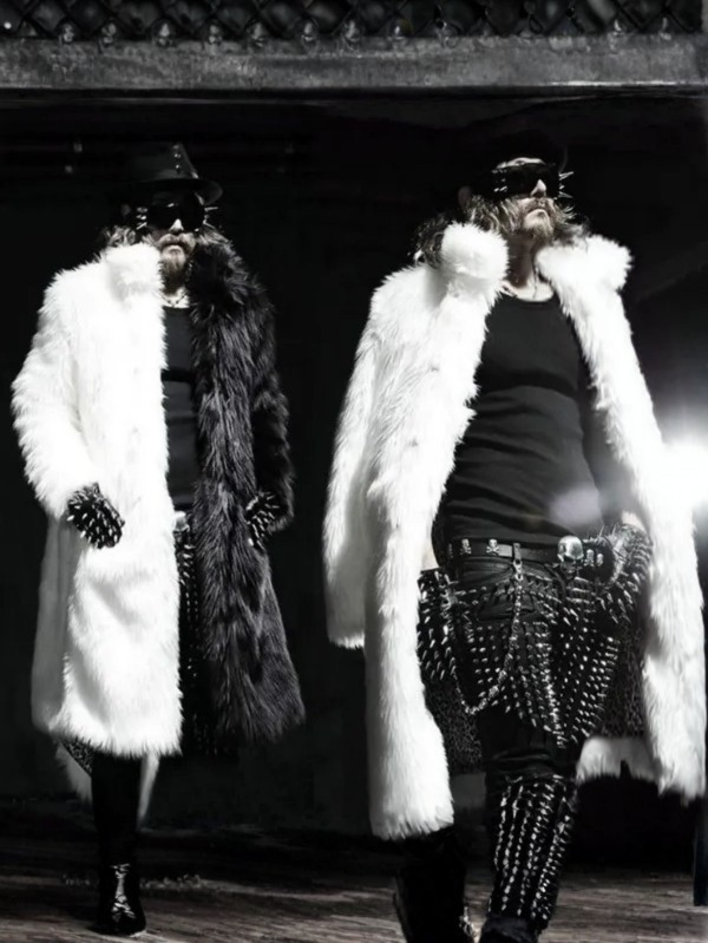 Black and White Fur Jacket
