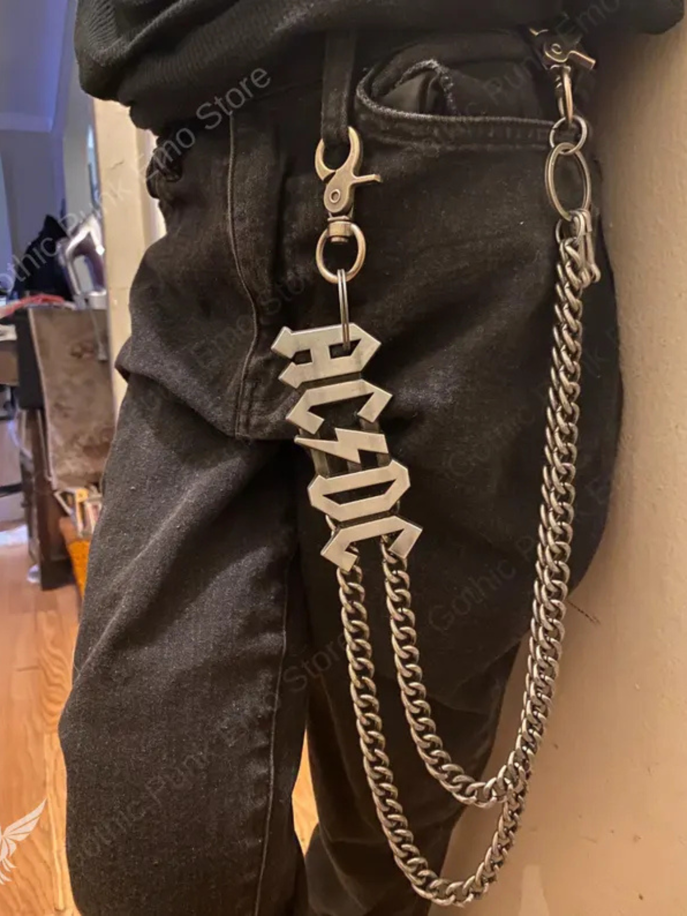 ACDC AC DC Rock n Roll Pants Chain