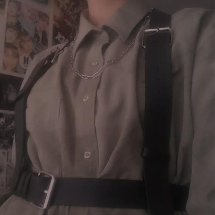 Vegan Leather Suspenders