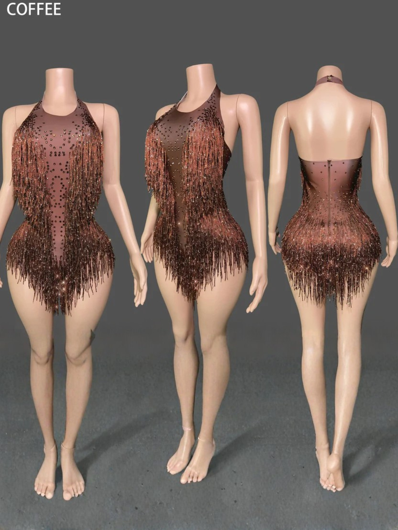 Tina Turner Fringe Dance Costume