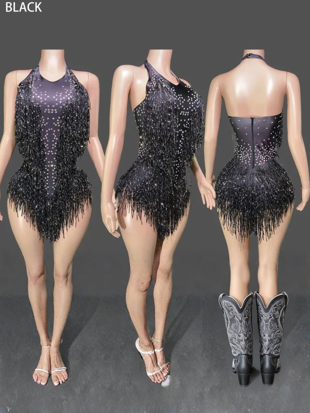 Tina Turner Fringe Dance Costume