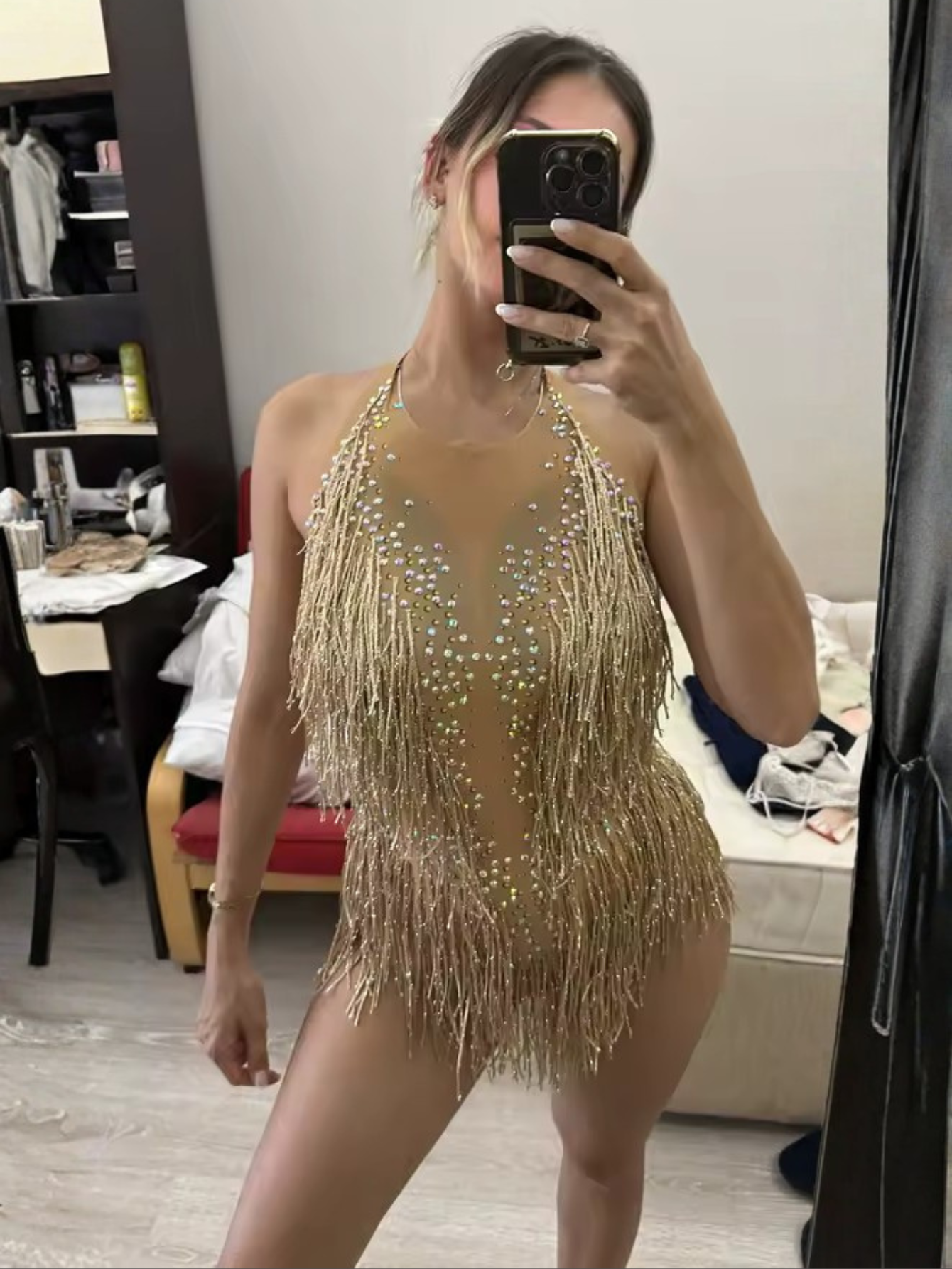 Tina Turner Fringe Dance Costume