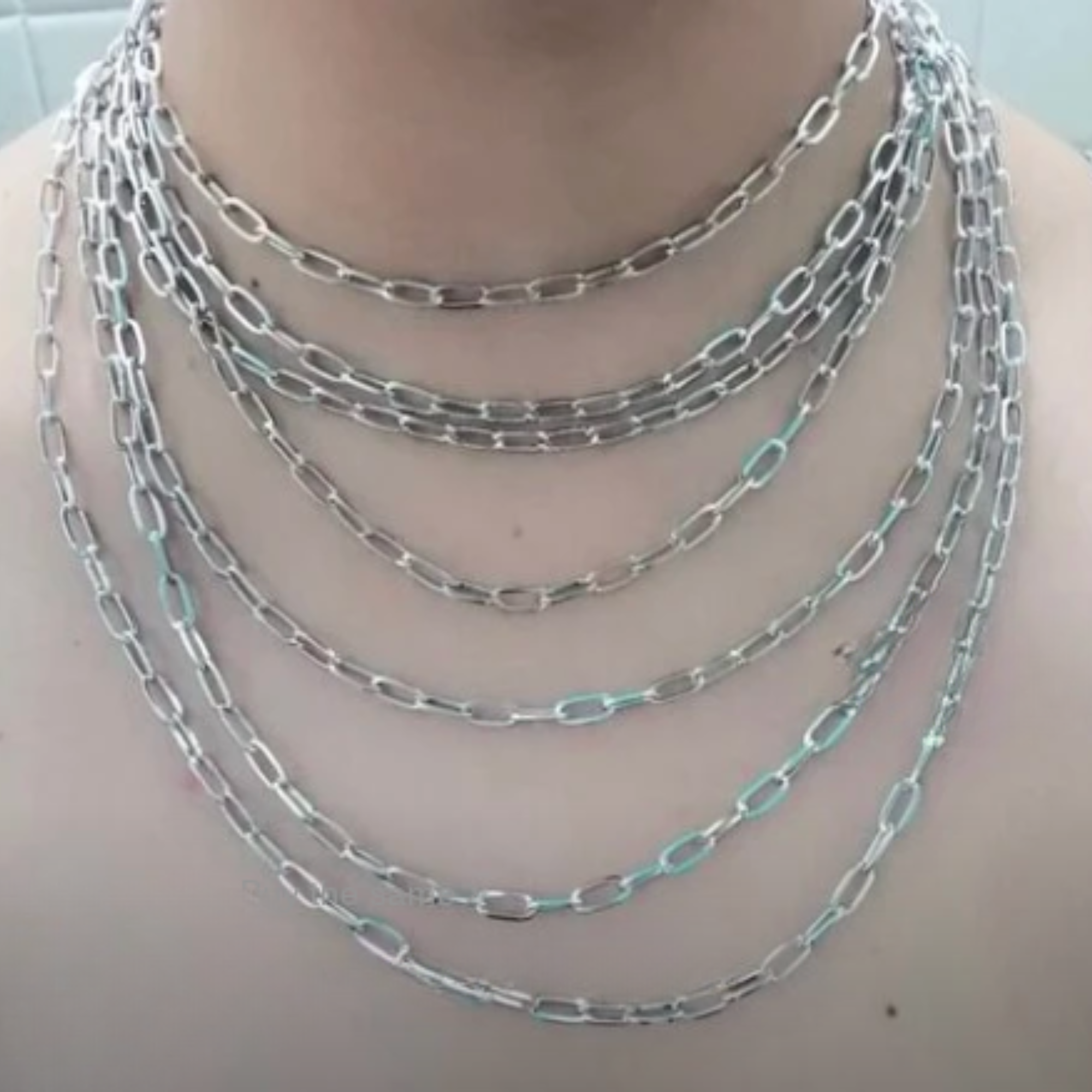 Layered Y2K Chain Necklace