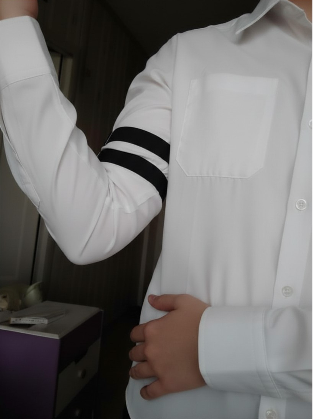 Black Shirt Sleeve Garters