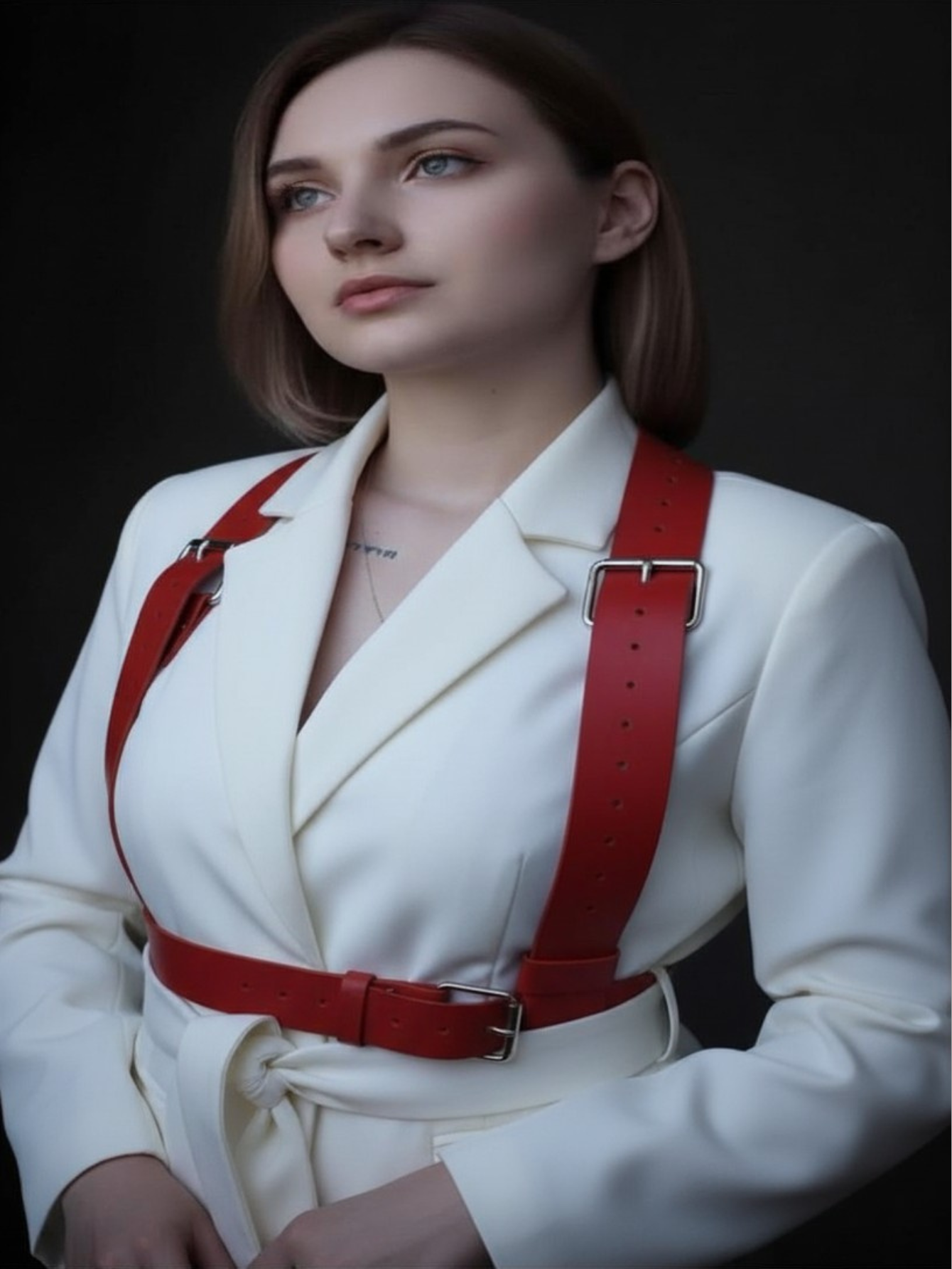 Vegan Leather Suspenders