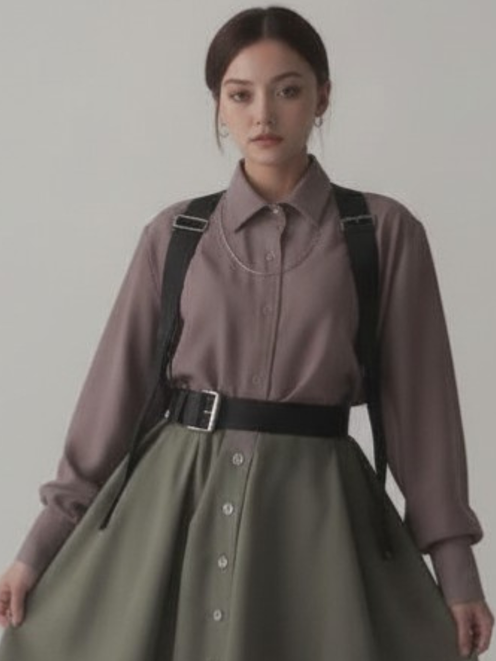 Vegan Leather Suspenders