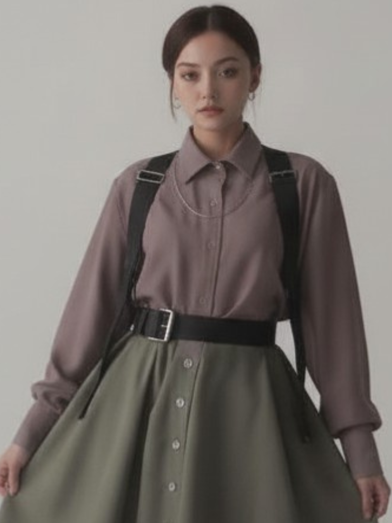 Vegan Leather Suspenders