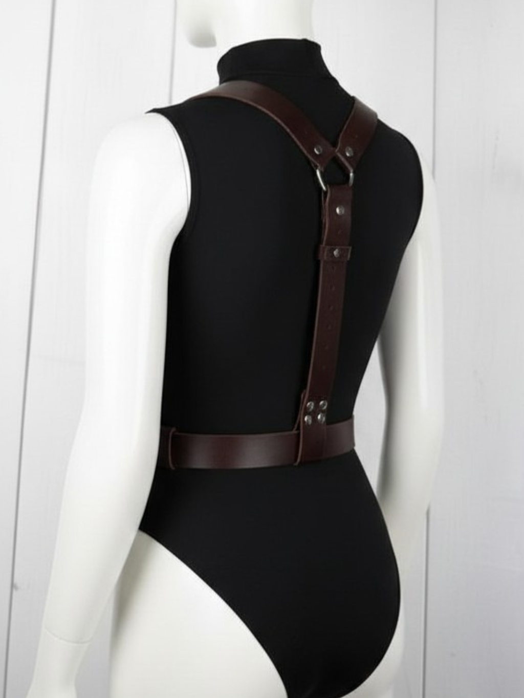 Vegan Leather Suspenders
