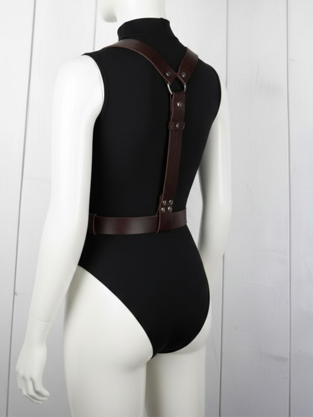 Vegan Leather Suspenders