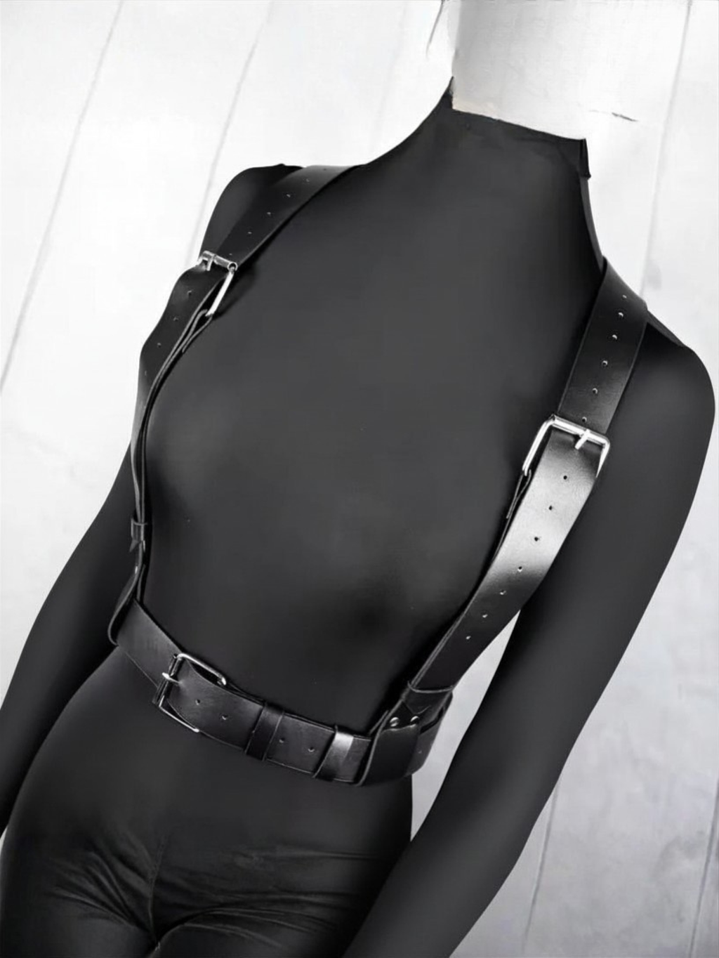 Vegan Leather Suspenders