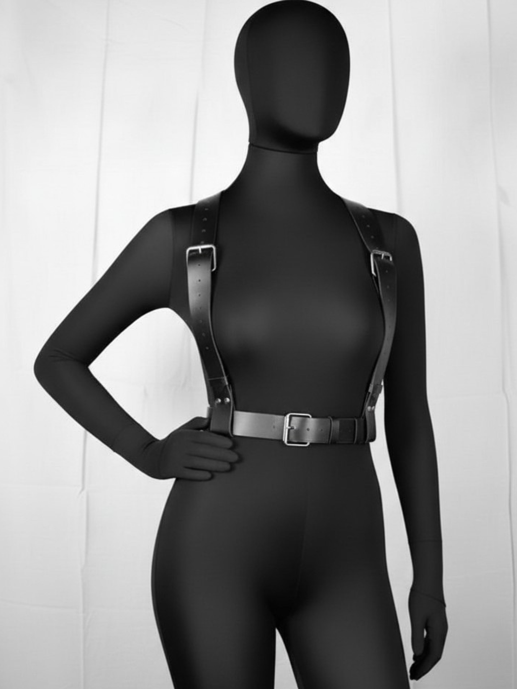 Vegan Leather Suspenders