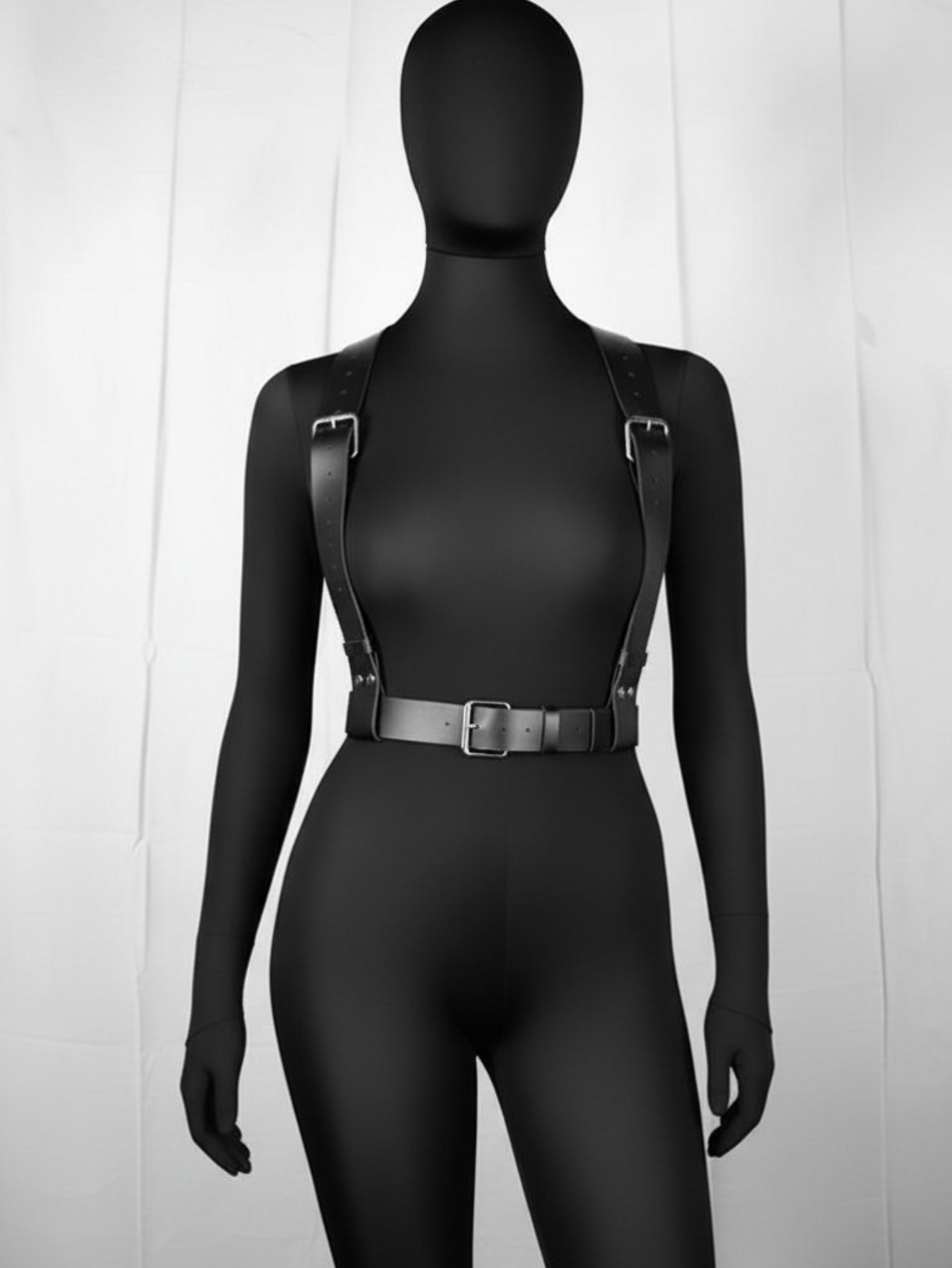 Vegan Leather Suspenders