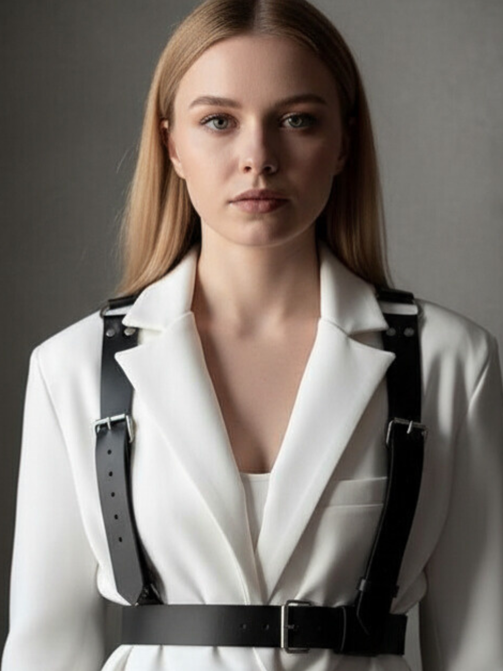 Vegan Leather Suspenders