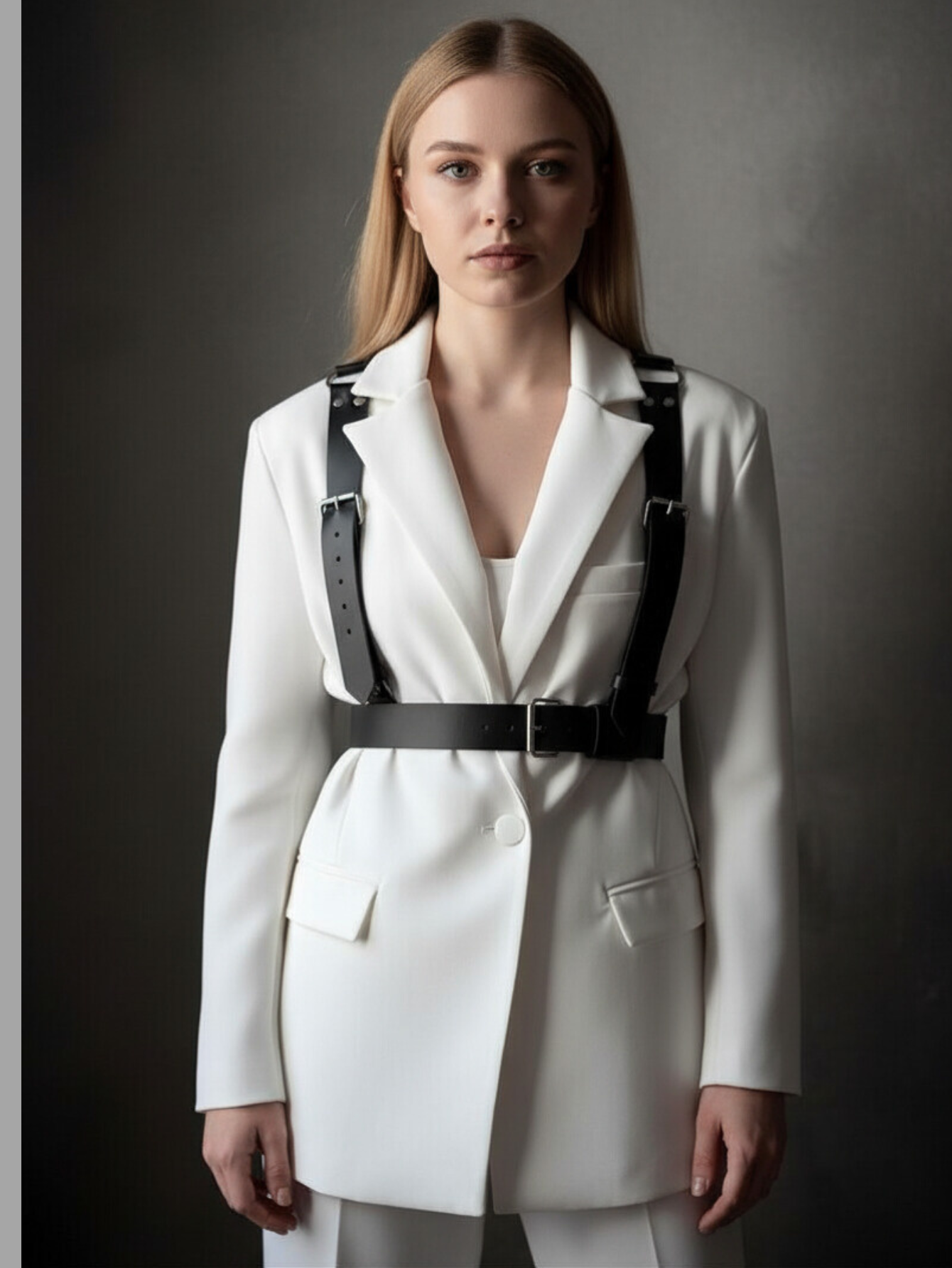 Vegan Leather Suspenders