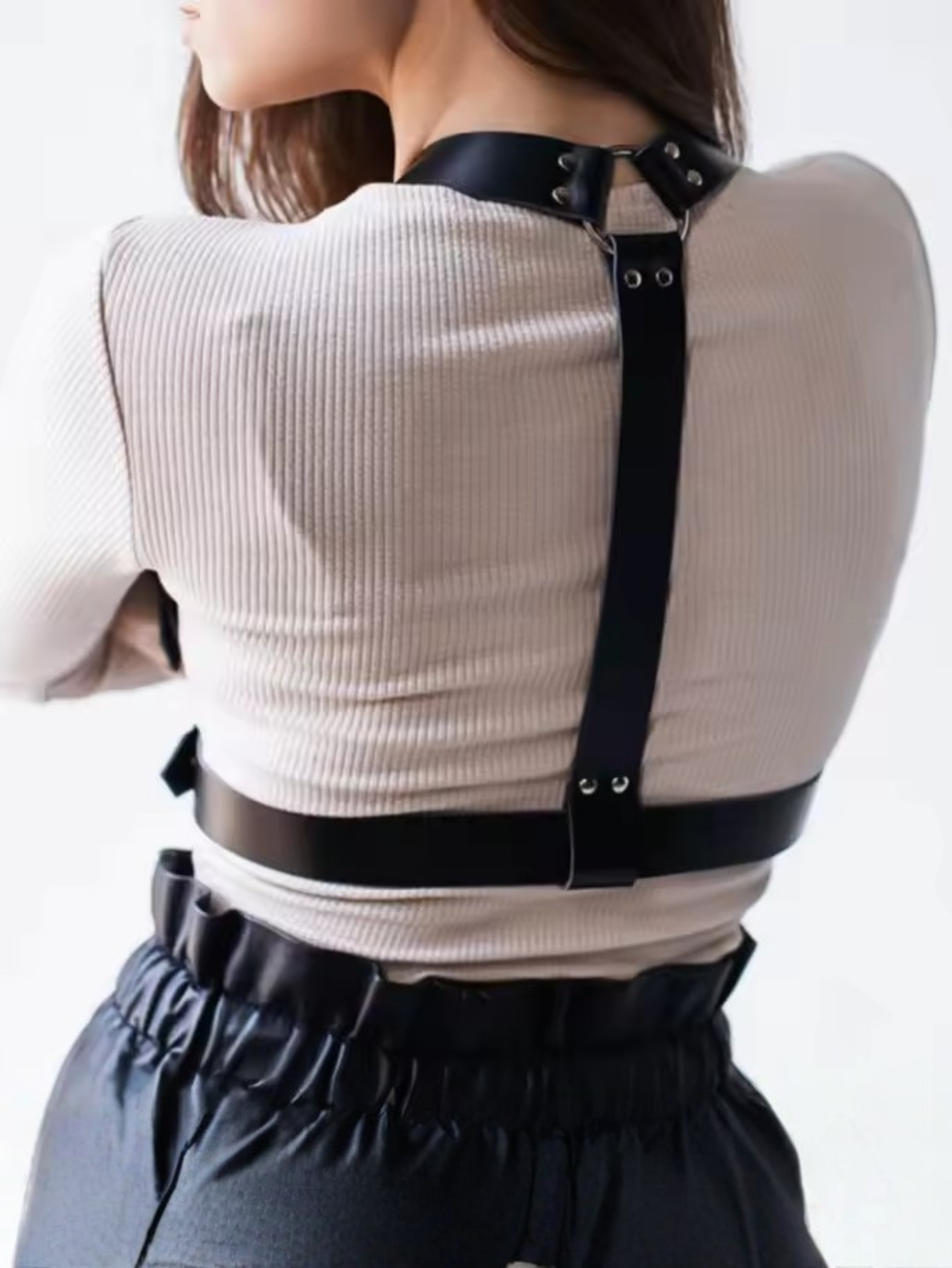 Vegan Leather Suspenders