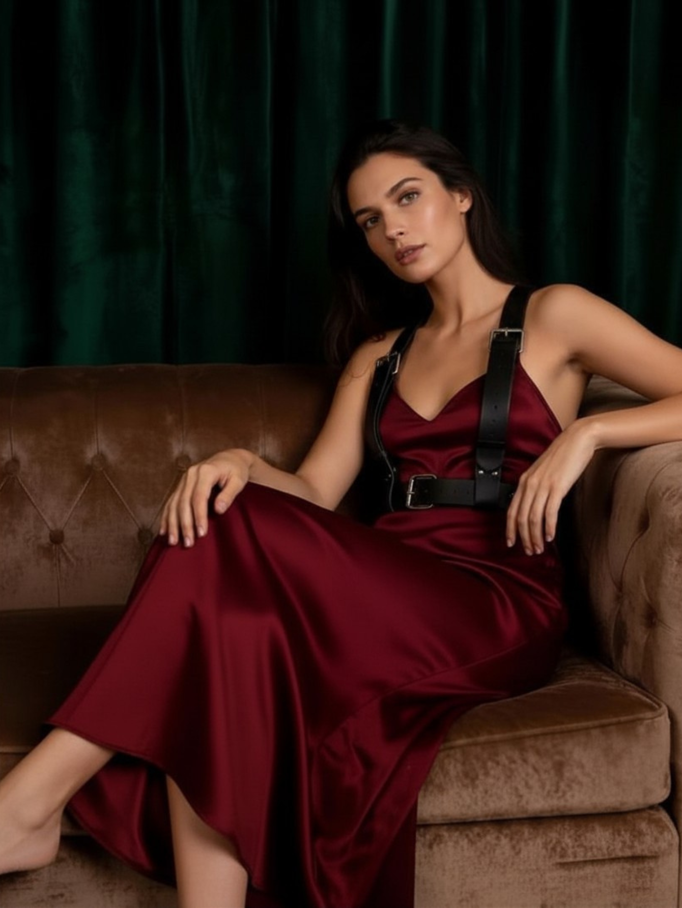 Vegan Leather Suspenders